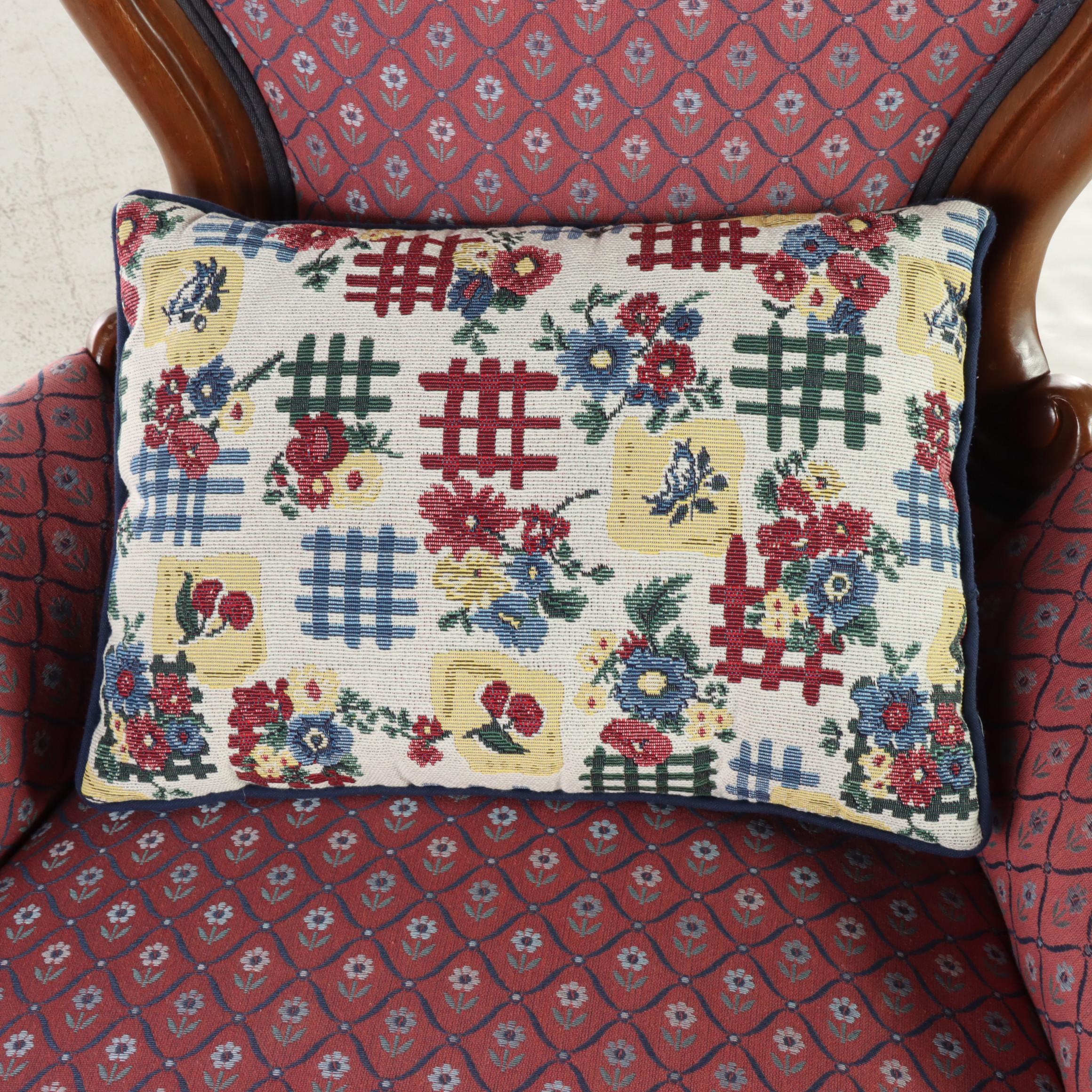 Victorian Furniture Corp. Rococo Revival Style Mahogany Armchair, 20th Century