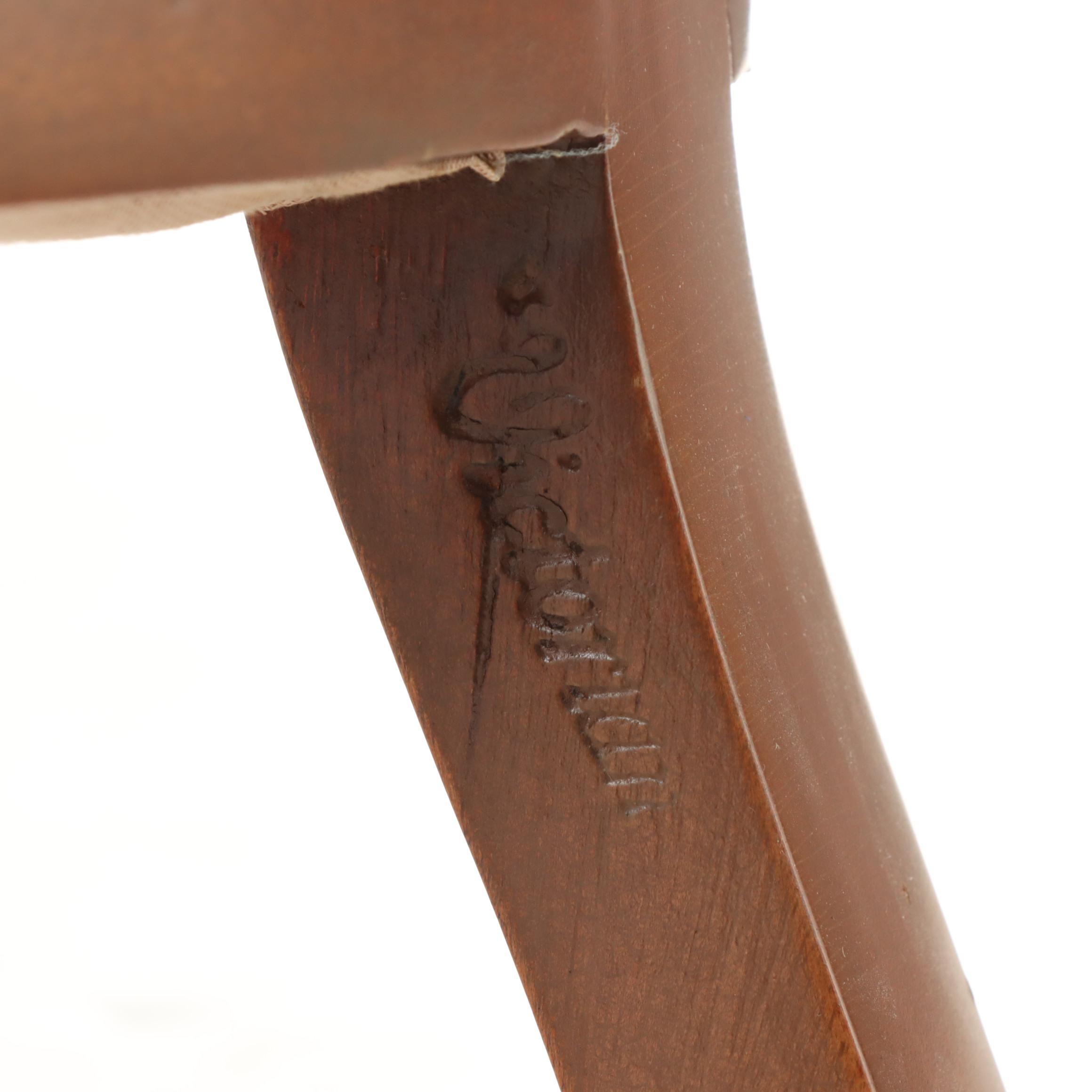 Victorian Furniture Corp. Rococo Revival Style Mahogany Armchair, 20th Century