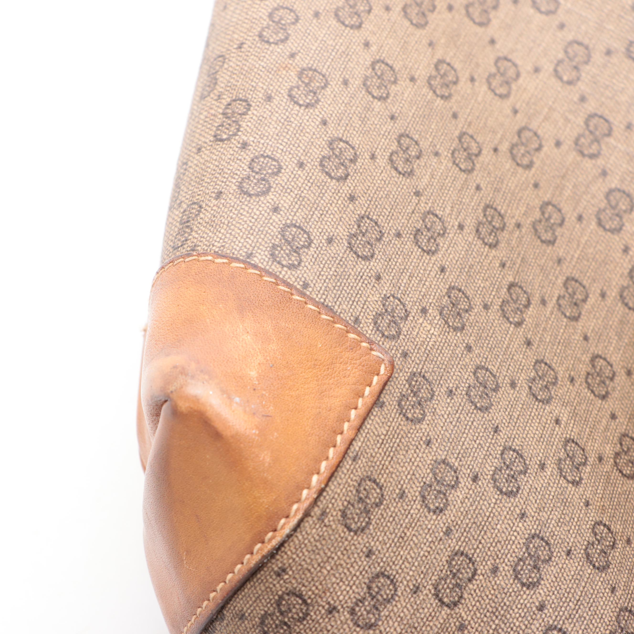 Gucci Tote in Micro GG Canvas and Leather