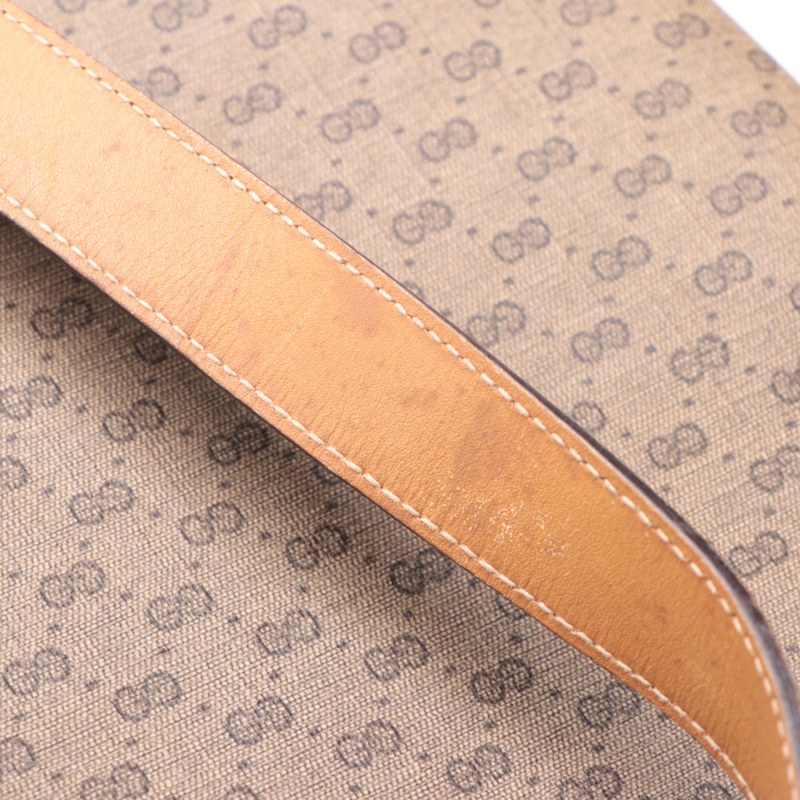 Gucci Tote in Micro GG Canvas and Leather