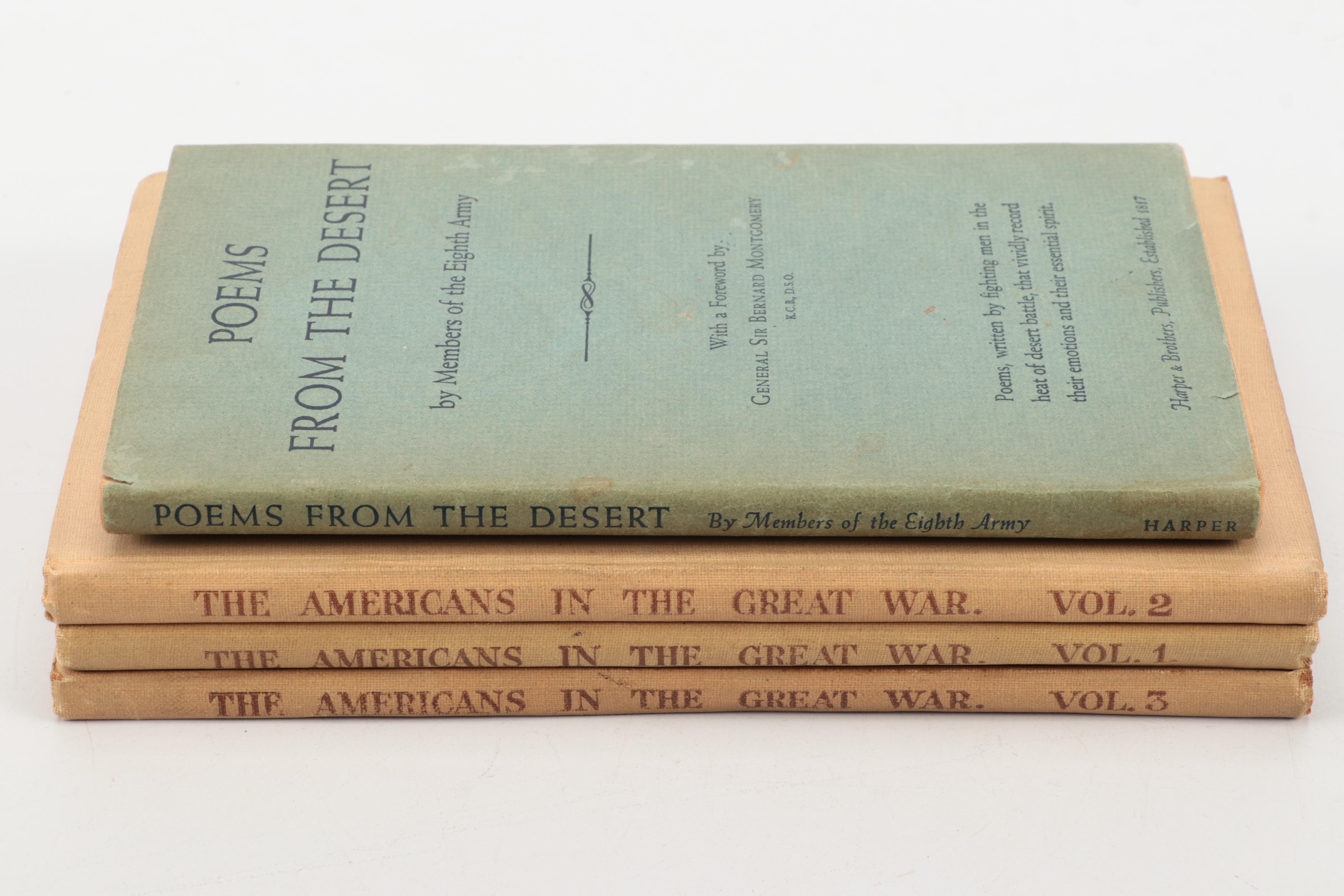 "The Americans in the Great War" Three-Volume Set with "Poems from the Desert"