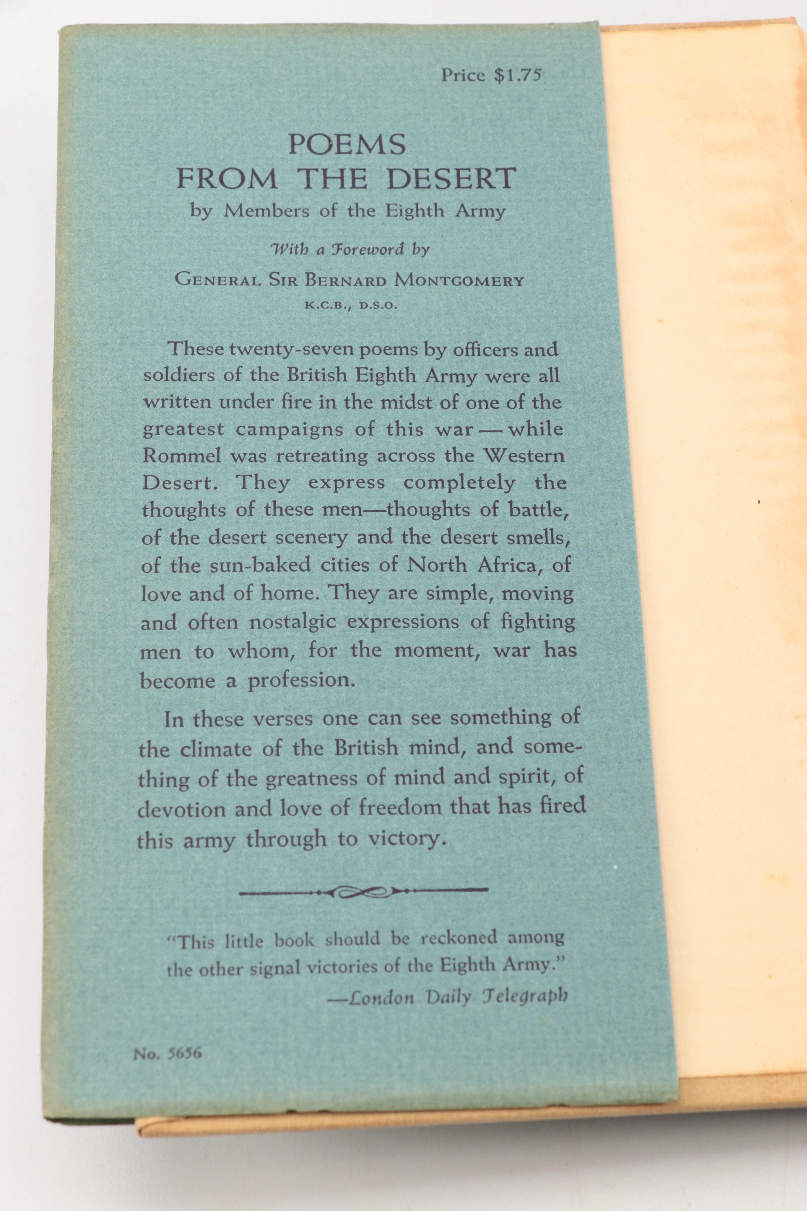 "The Americans in the Great War" Three-Volume Set with "Poems from the Desert"