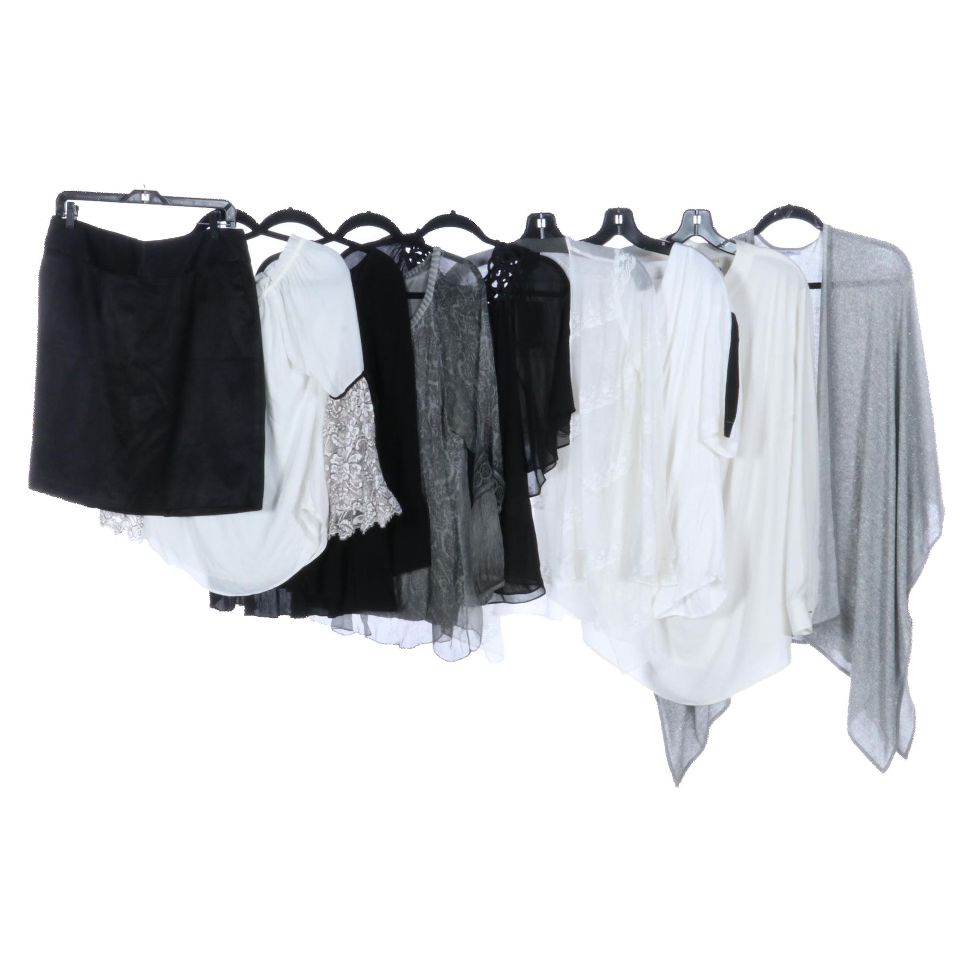 M.M. Lafleur Blouse, Aum -Couture Sheer Jacket, Calvin Klein Wrap, and More