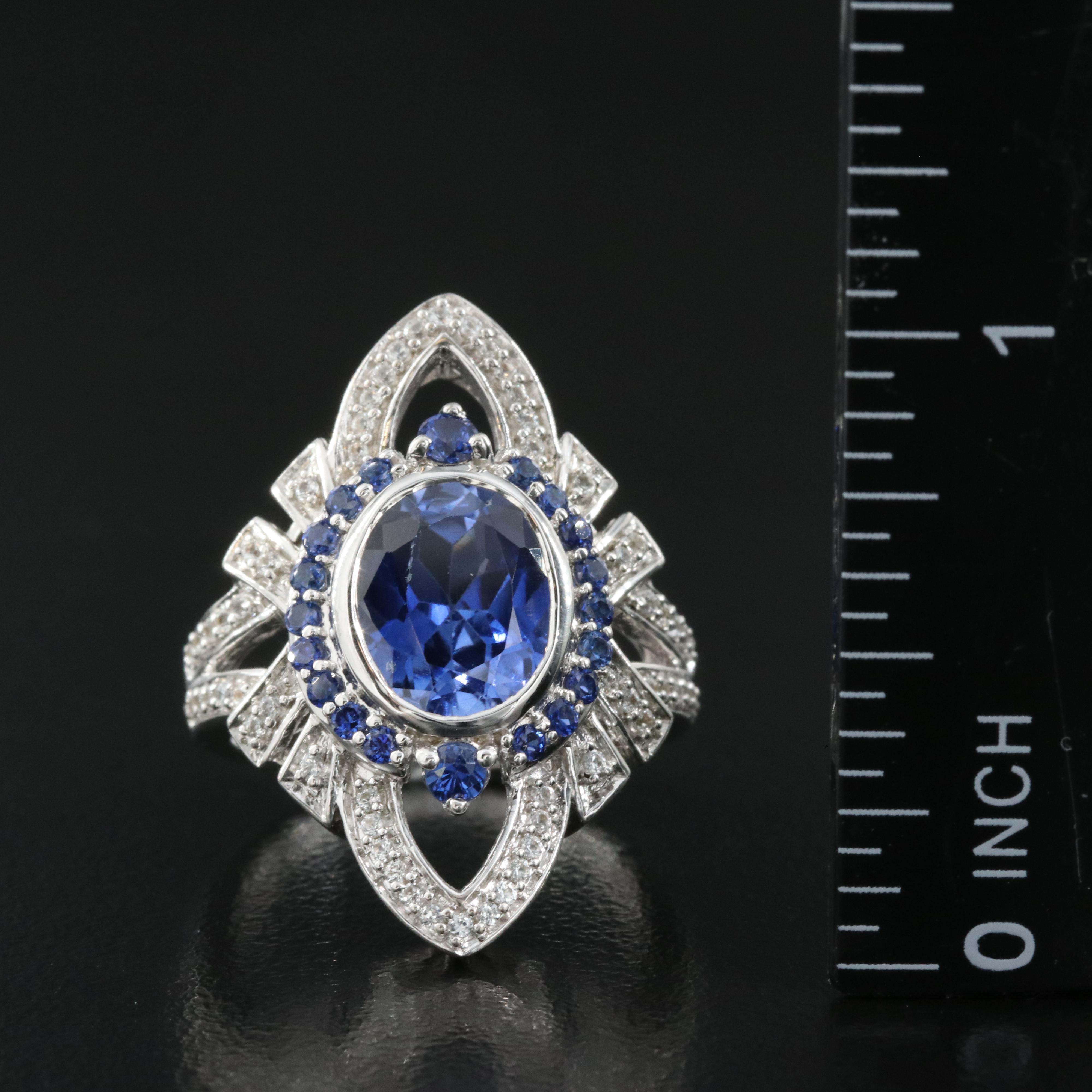 Sterling Sapphire Ring