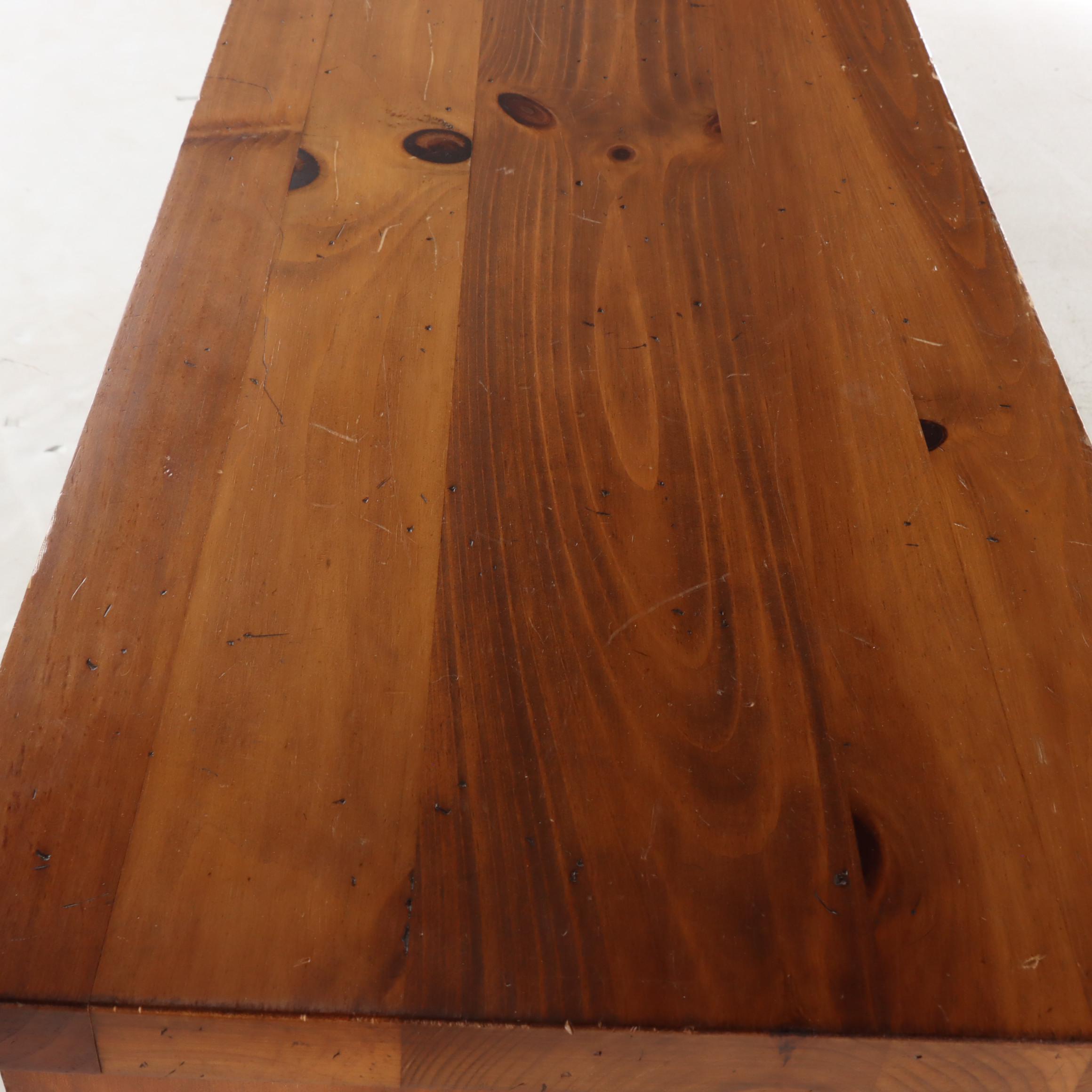 American Primitive Style Pine Four-Drawer "Apothecary" Chest, Late 20th Century