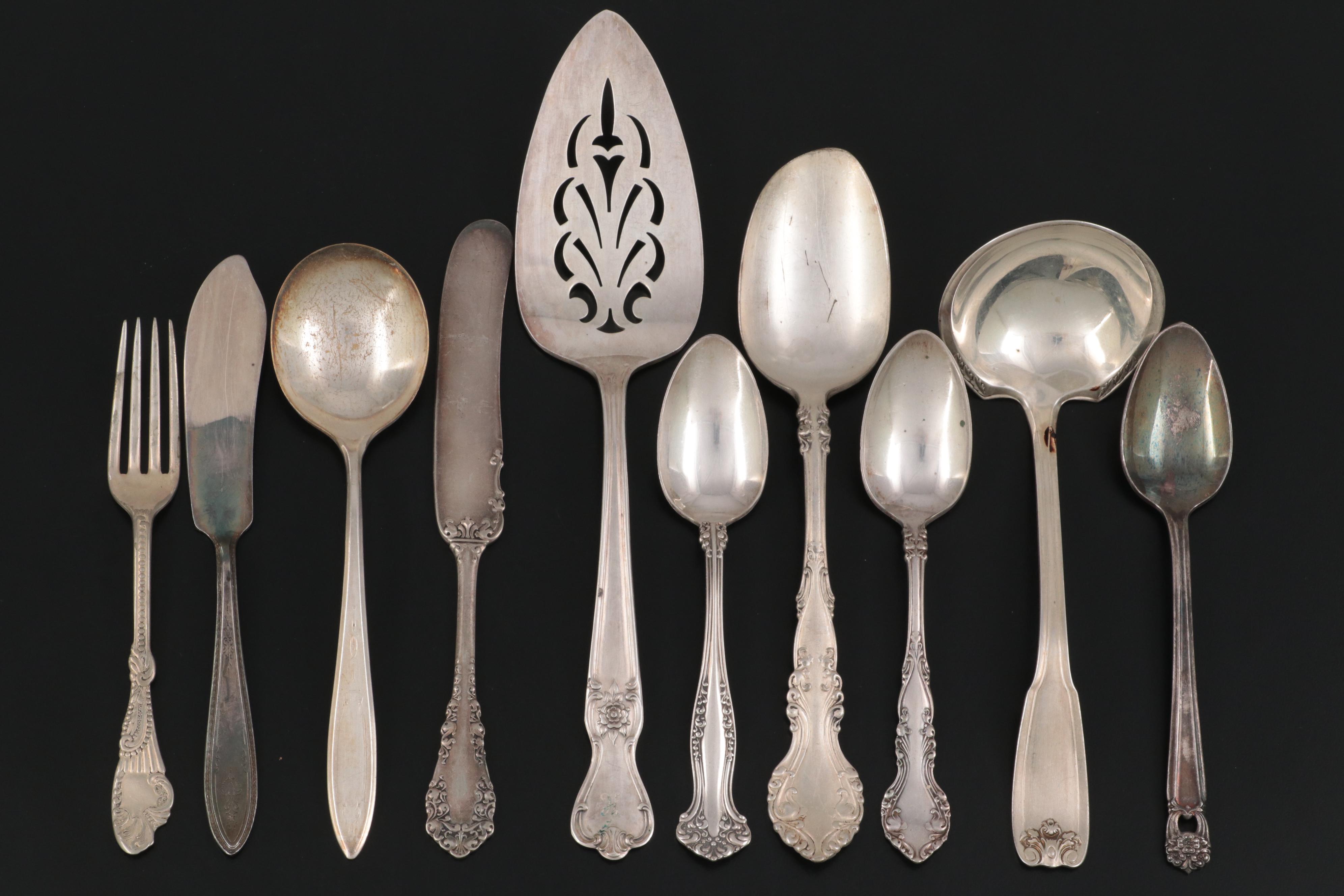 Wm. Rogers & Son "Debutante" and More Silver Plate Flatware and Utensils