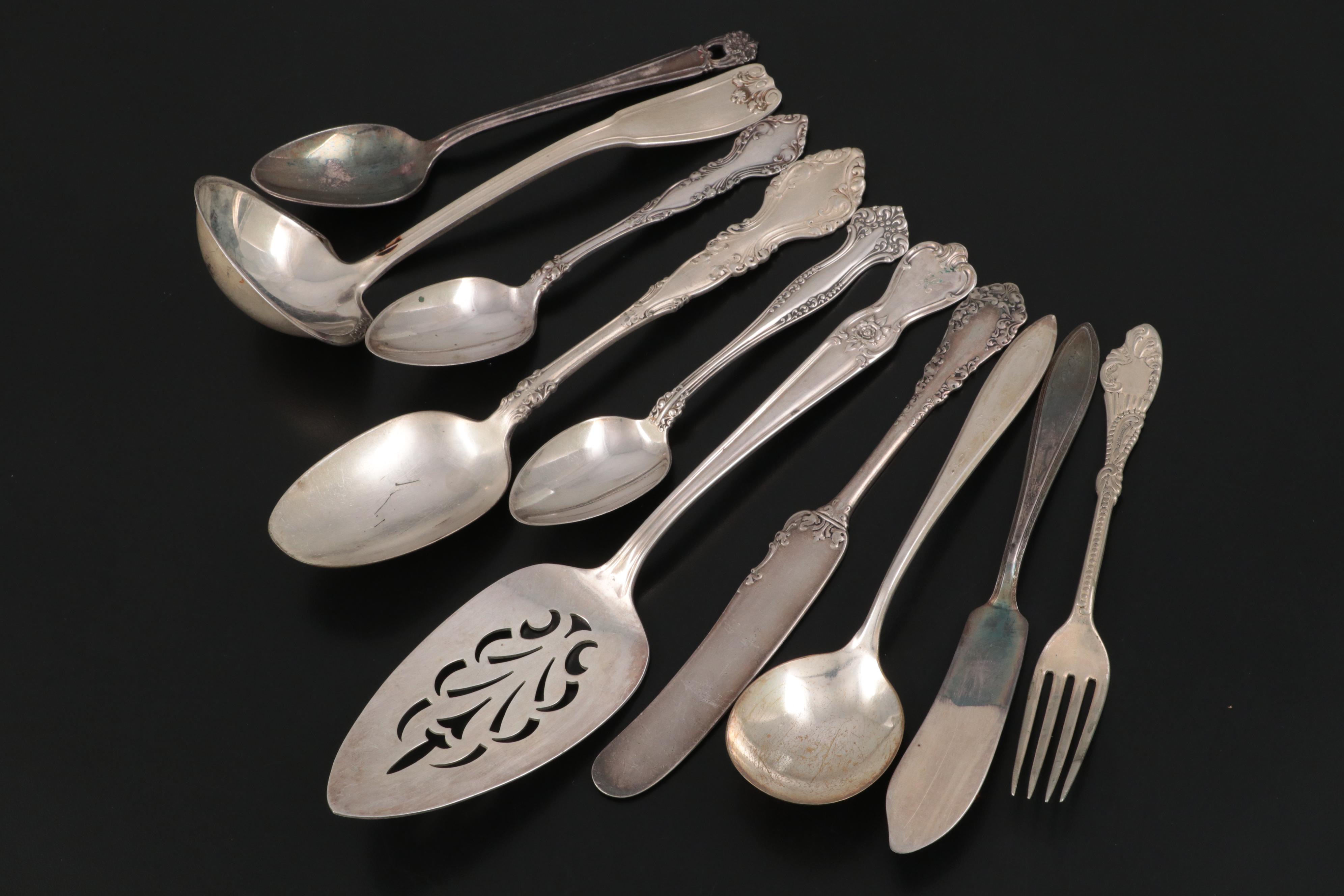 Wm. Rogers & Son "Debutante" and More Silver Plate Flatware and Utensils