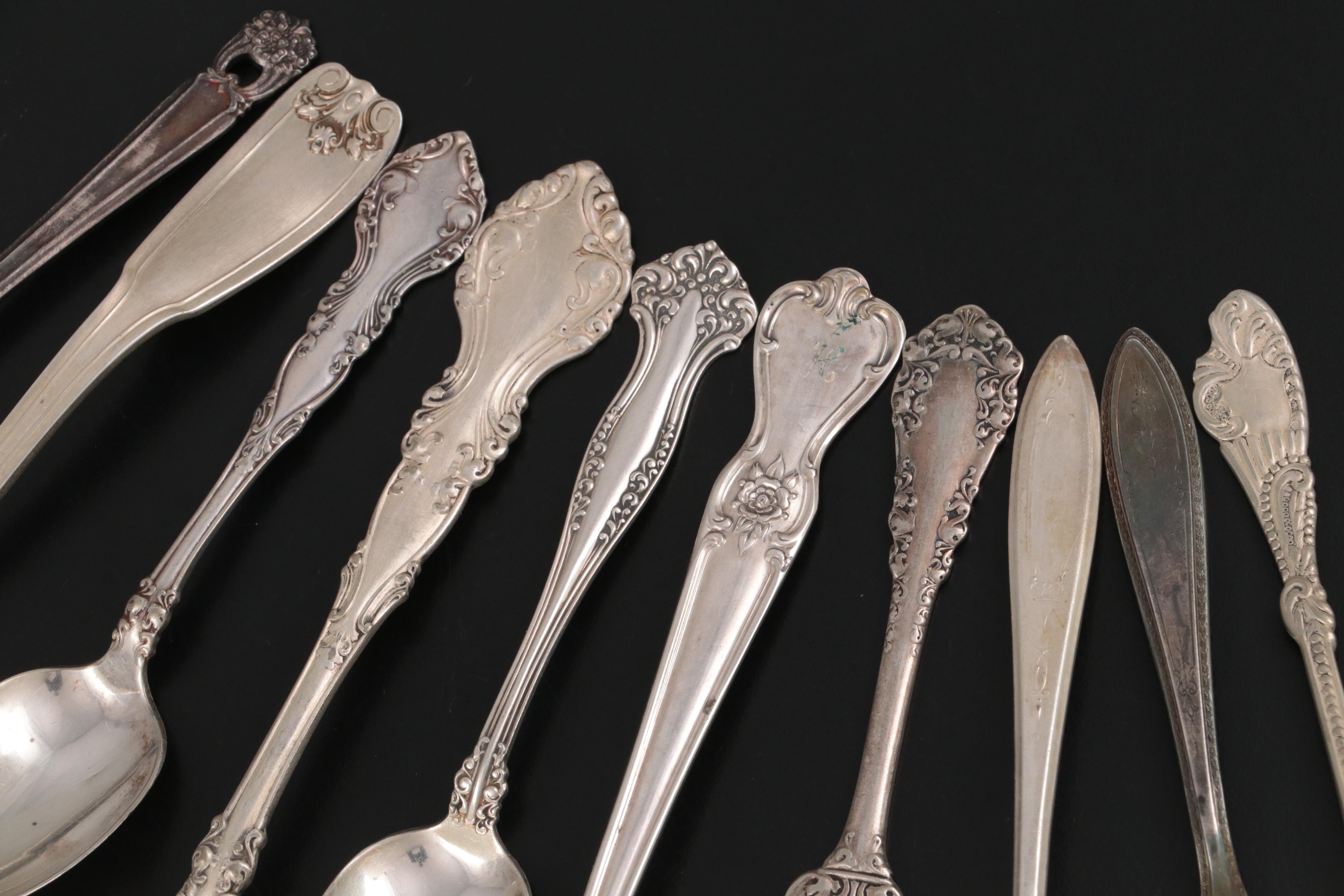 Wm. Rogers & Son "Debutante" and More Silver Plate Flatware and Utensils