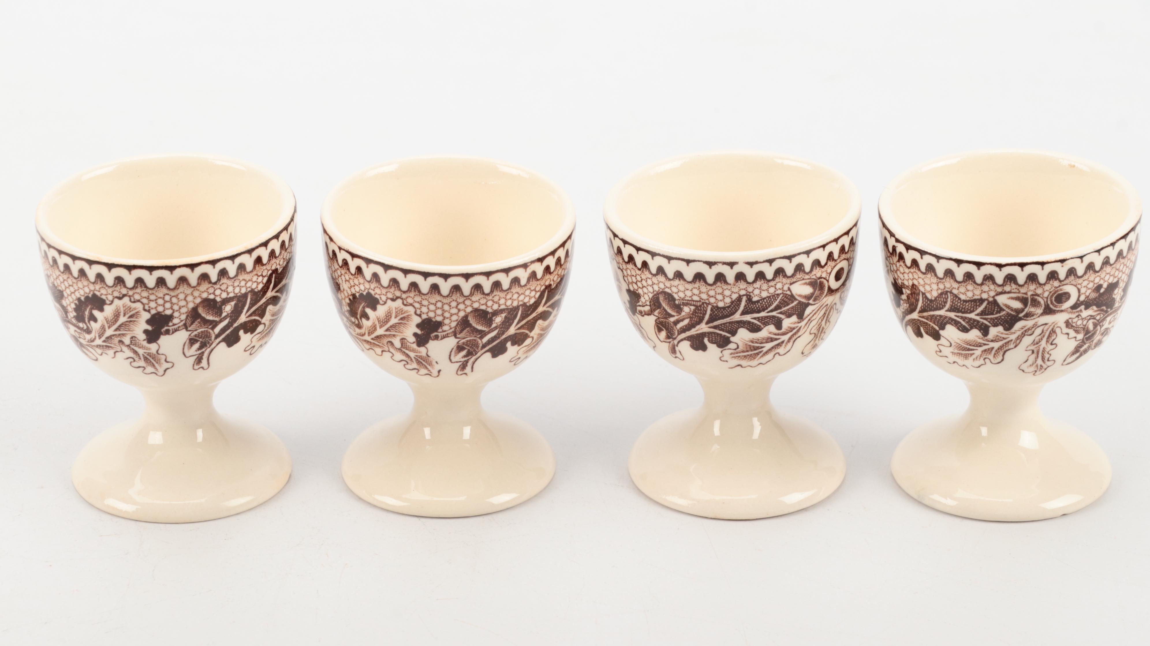 Royal Doulton "Bunnkins" Plate and Mug with Cottage Teapot and Egg Cups