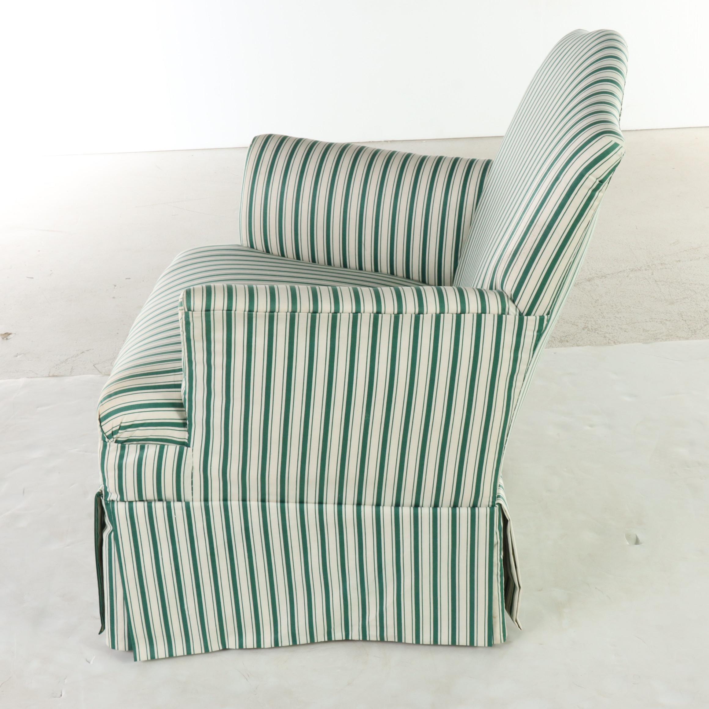 Federal Style Custom-Upholstered Armchair, 20th Century