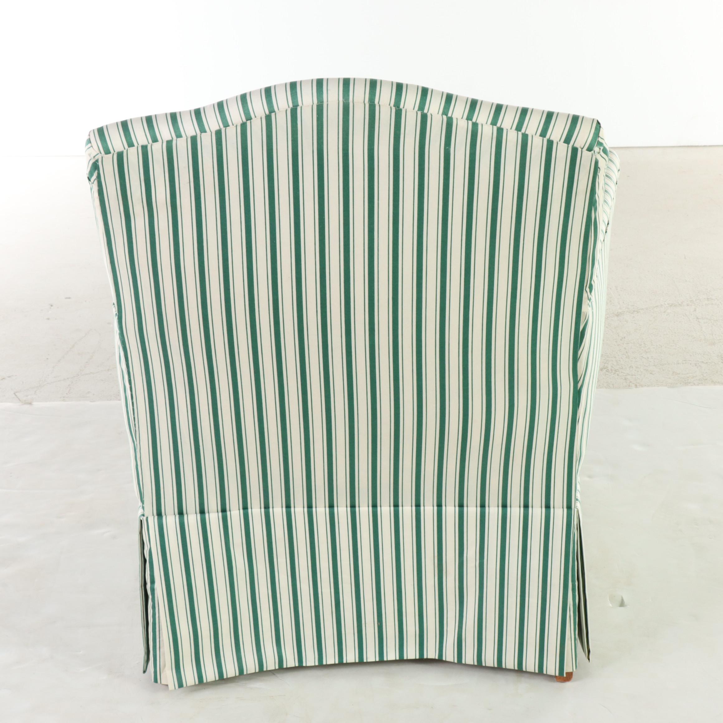 Federal Style Custom-Upholstered Armchair, 20th Century