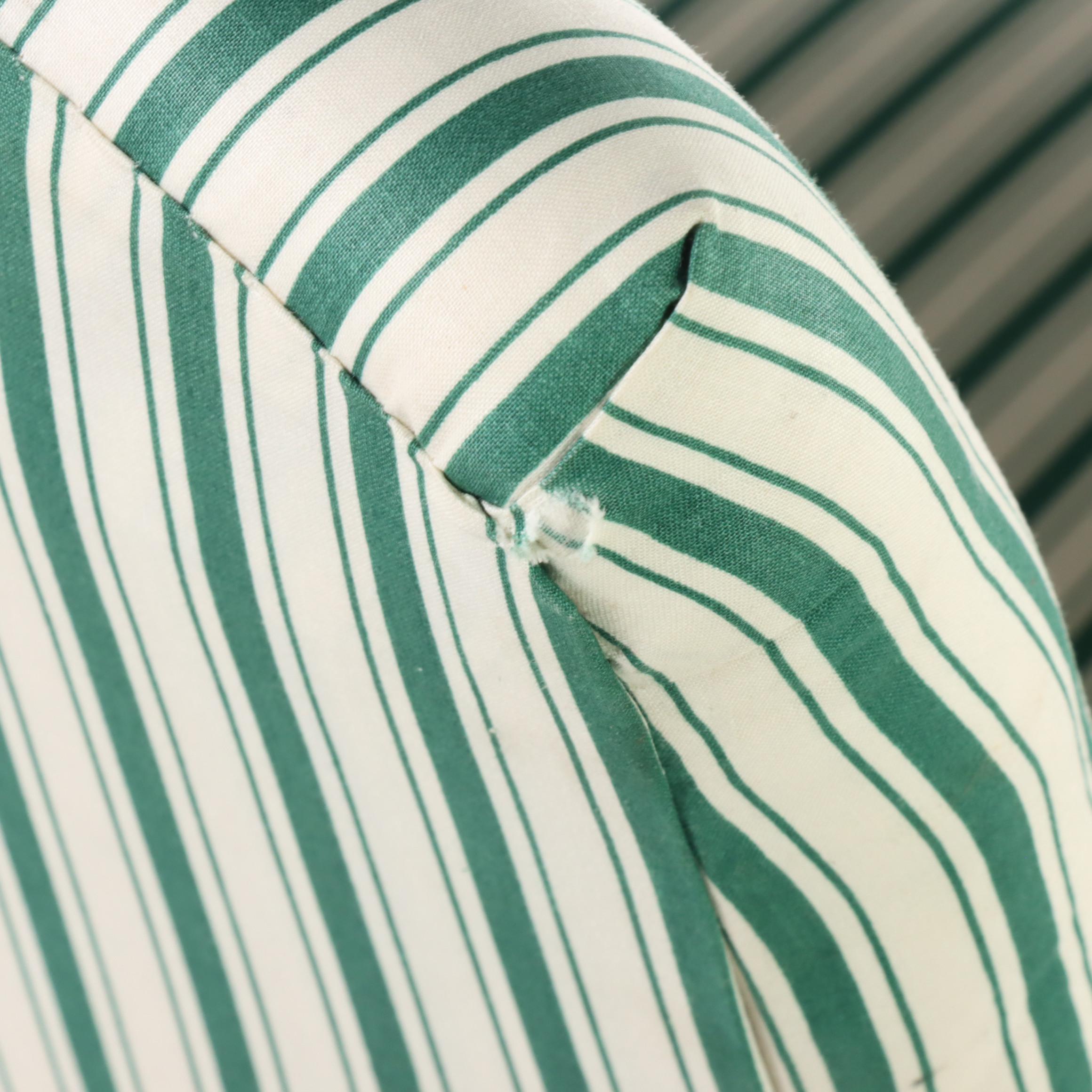 Federal Style Custom-Upholstered Armchair, 20th Century