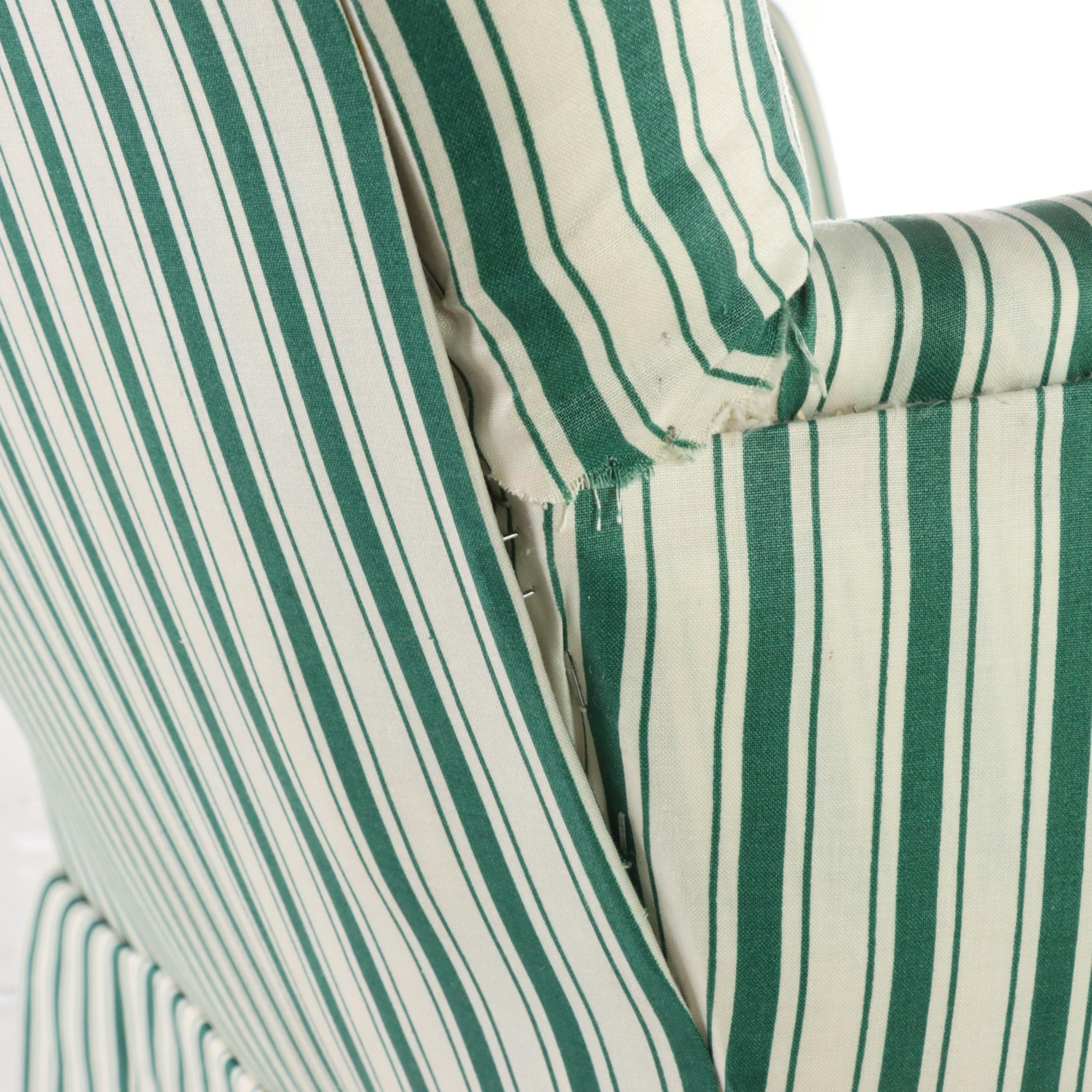 Federal Style Custom-Upholstered Armchair, 20th Century