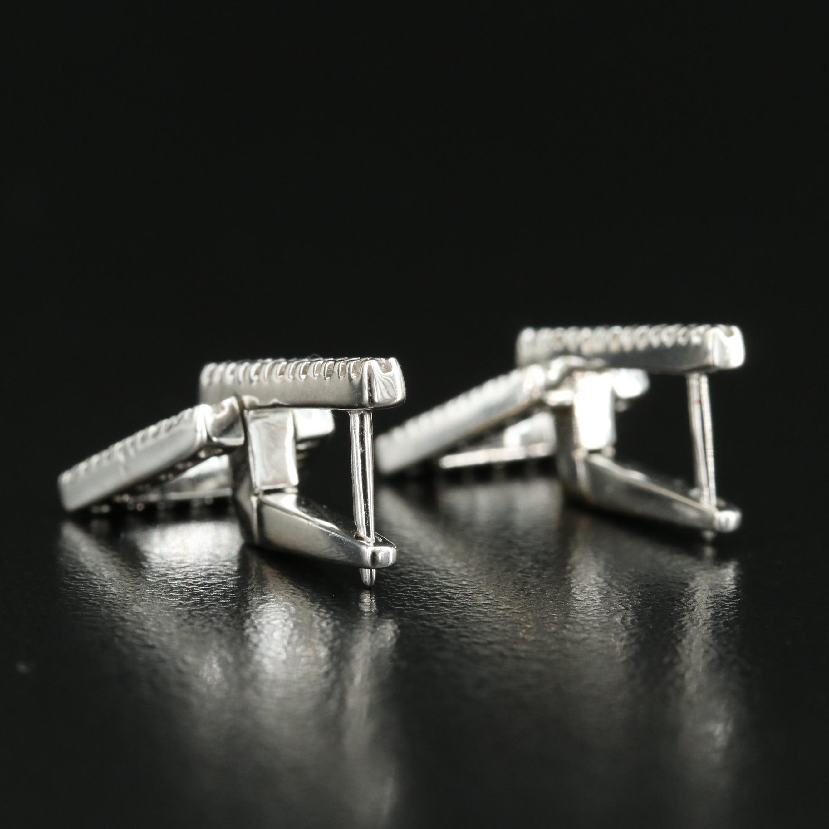 18K 0.46 CTW Diamond Door Knocker Earrings