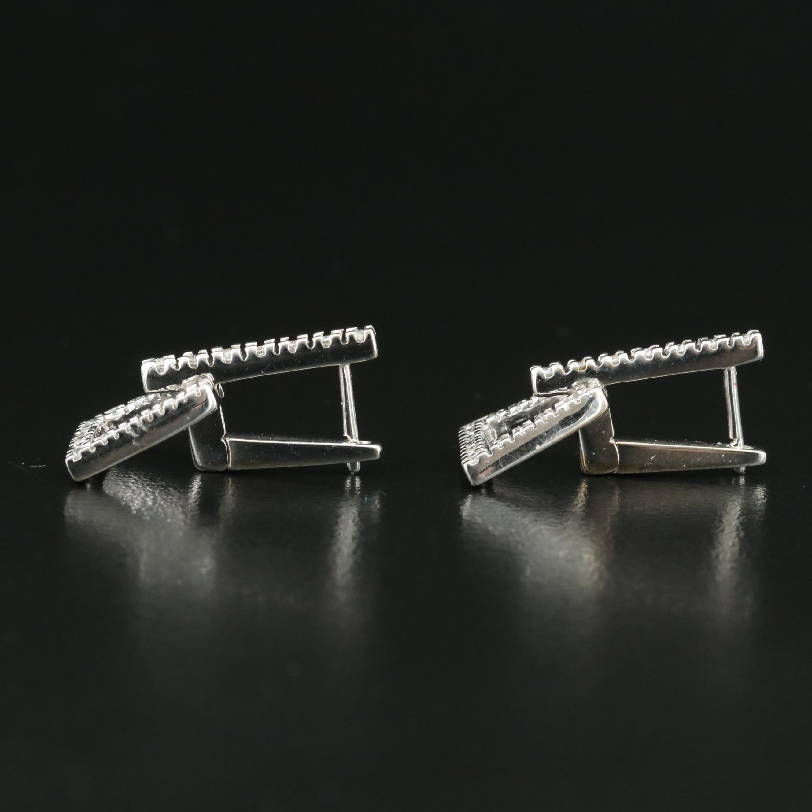 18K 0.46 CTW Diamond Door Knocker Earrings