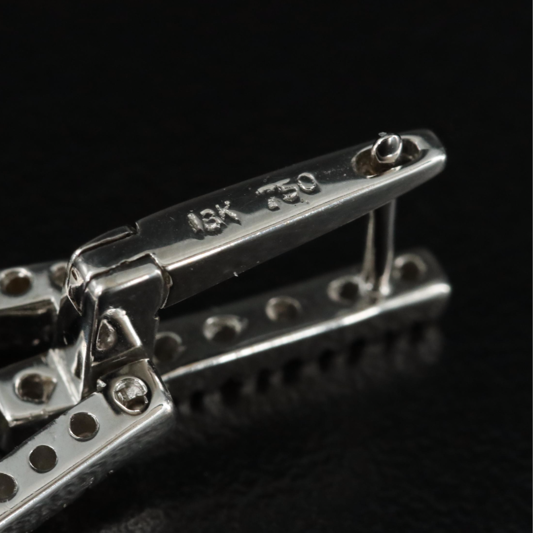 18K 0.46 CTW Diamond Door Knocker Earrings