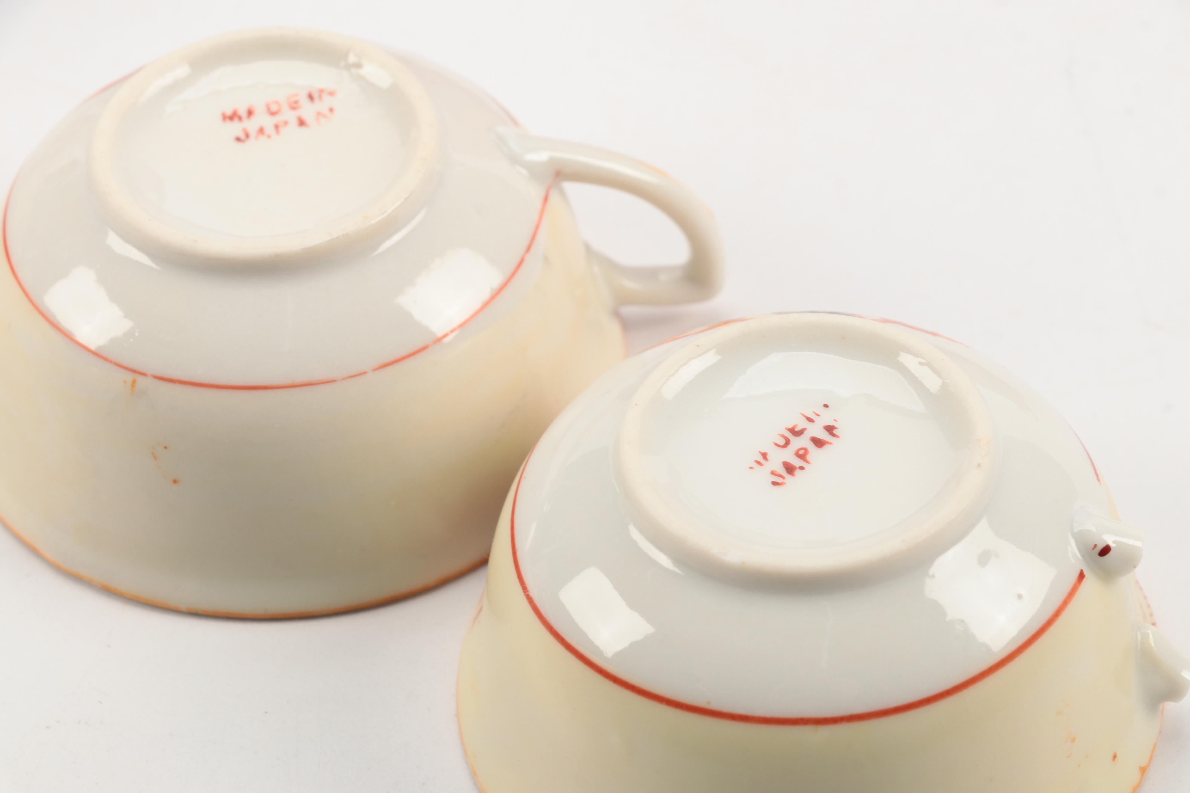 Japanese and Other Child's Tea Sets, Mid to Late 20th Century
