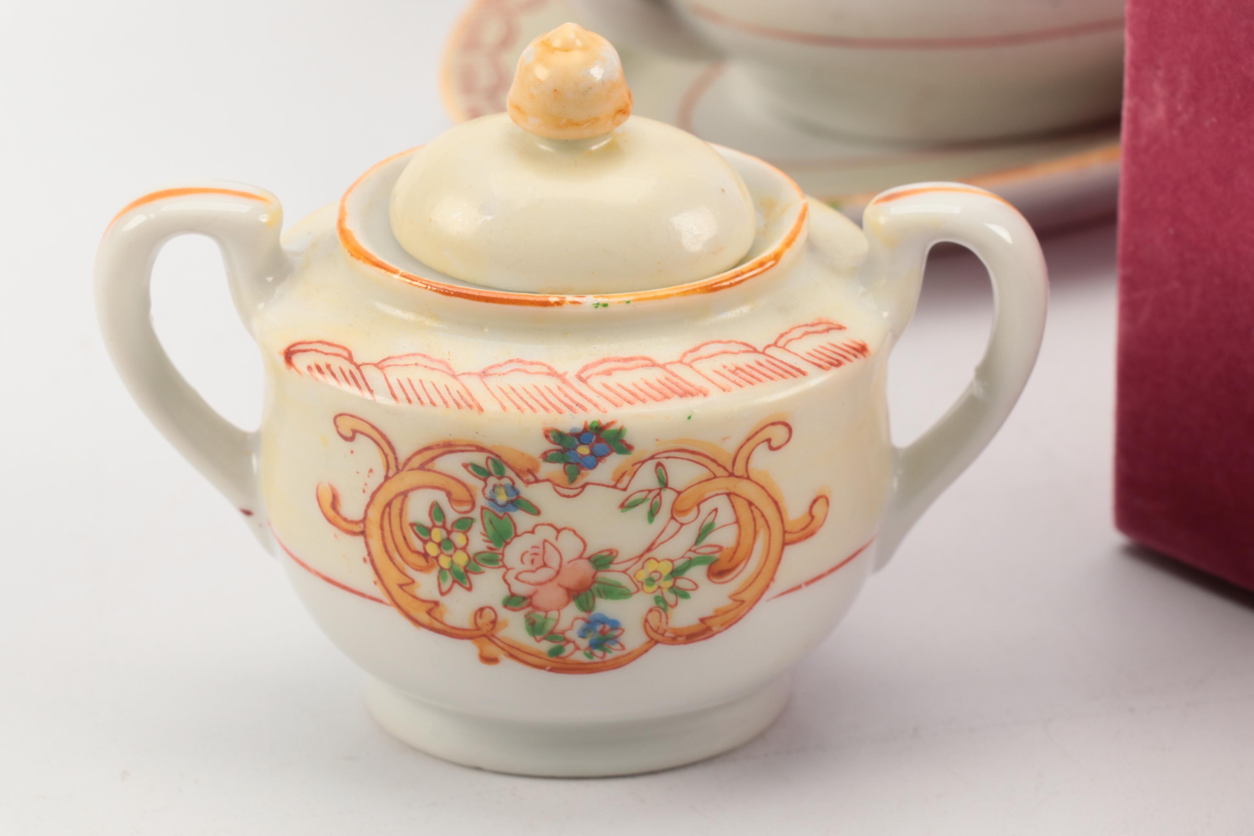 Japanese and Other Child's Tea Sets, Mid to Late 20th Century