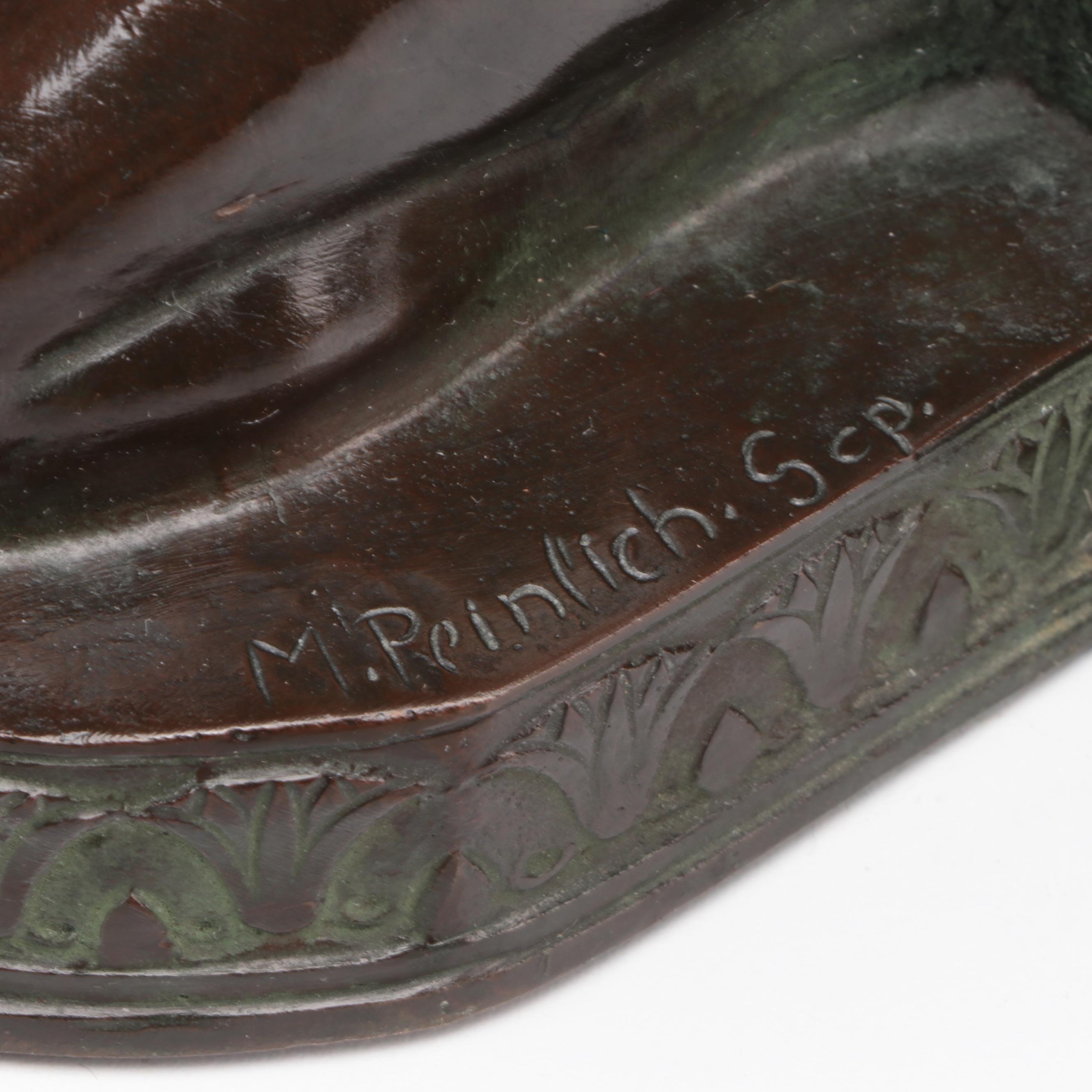 Pair of Egyptian Revival M. Peinlich Sc. Bronze Bookends, 1913