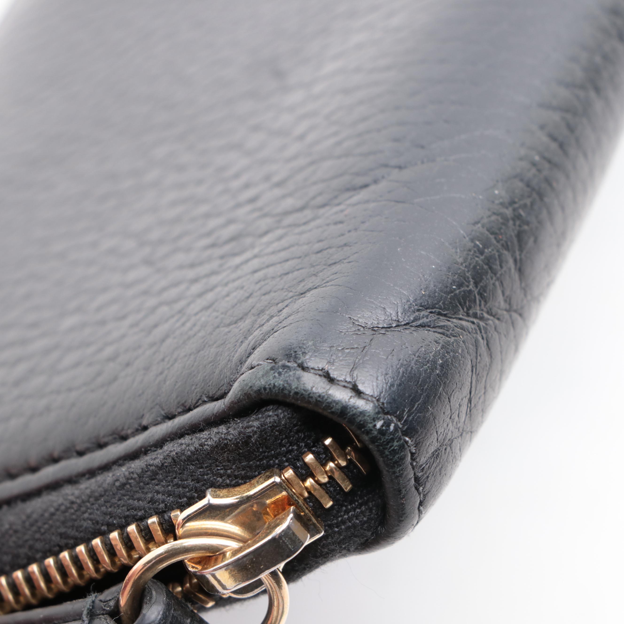 Gucci Zip-Around Wallet in Grain Leather with Box