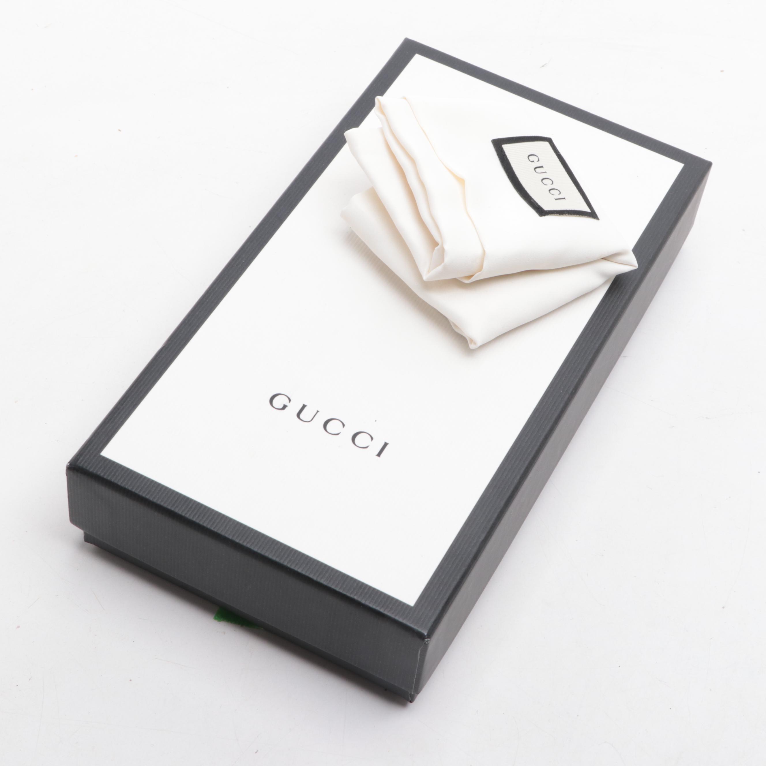 Gucci Zip-Around Wallet in Grain Leather with Box