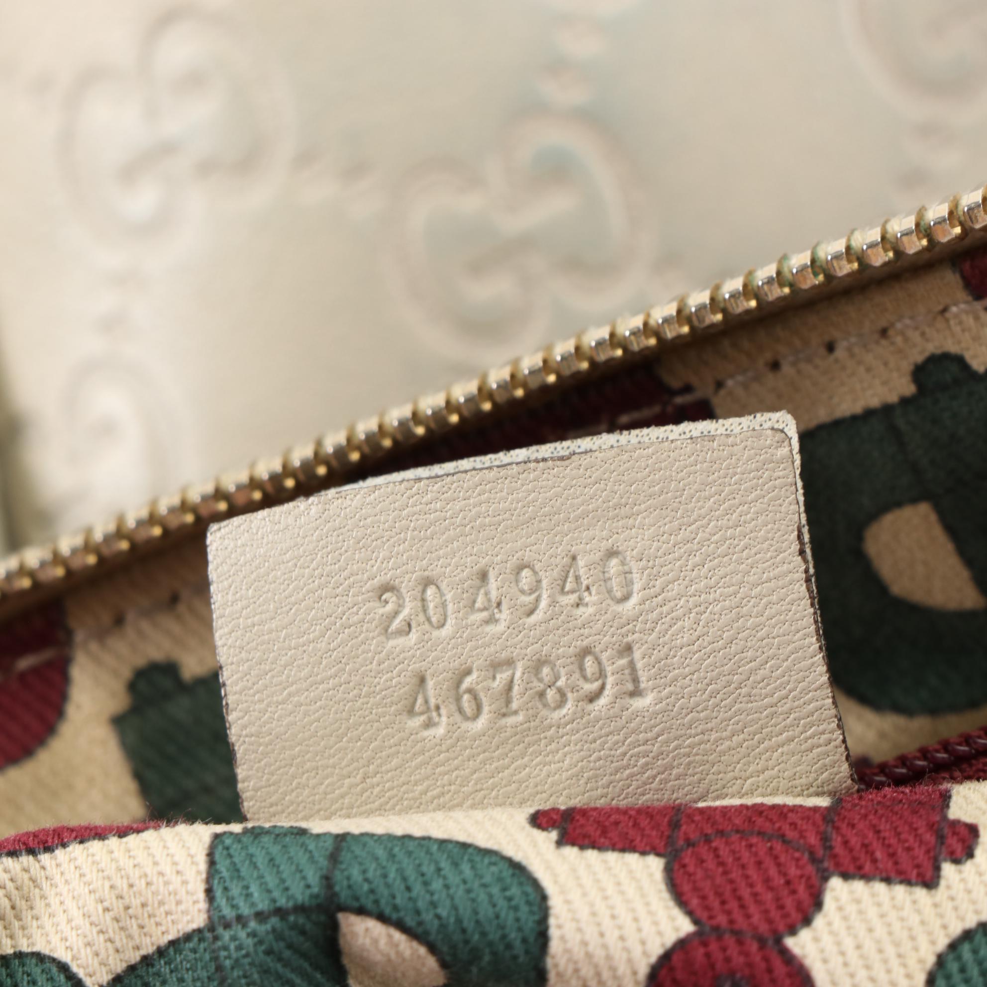 Gucci Abbey Shoulder Bag in GG Embossed and Smooth Leather