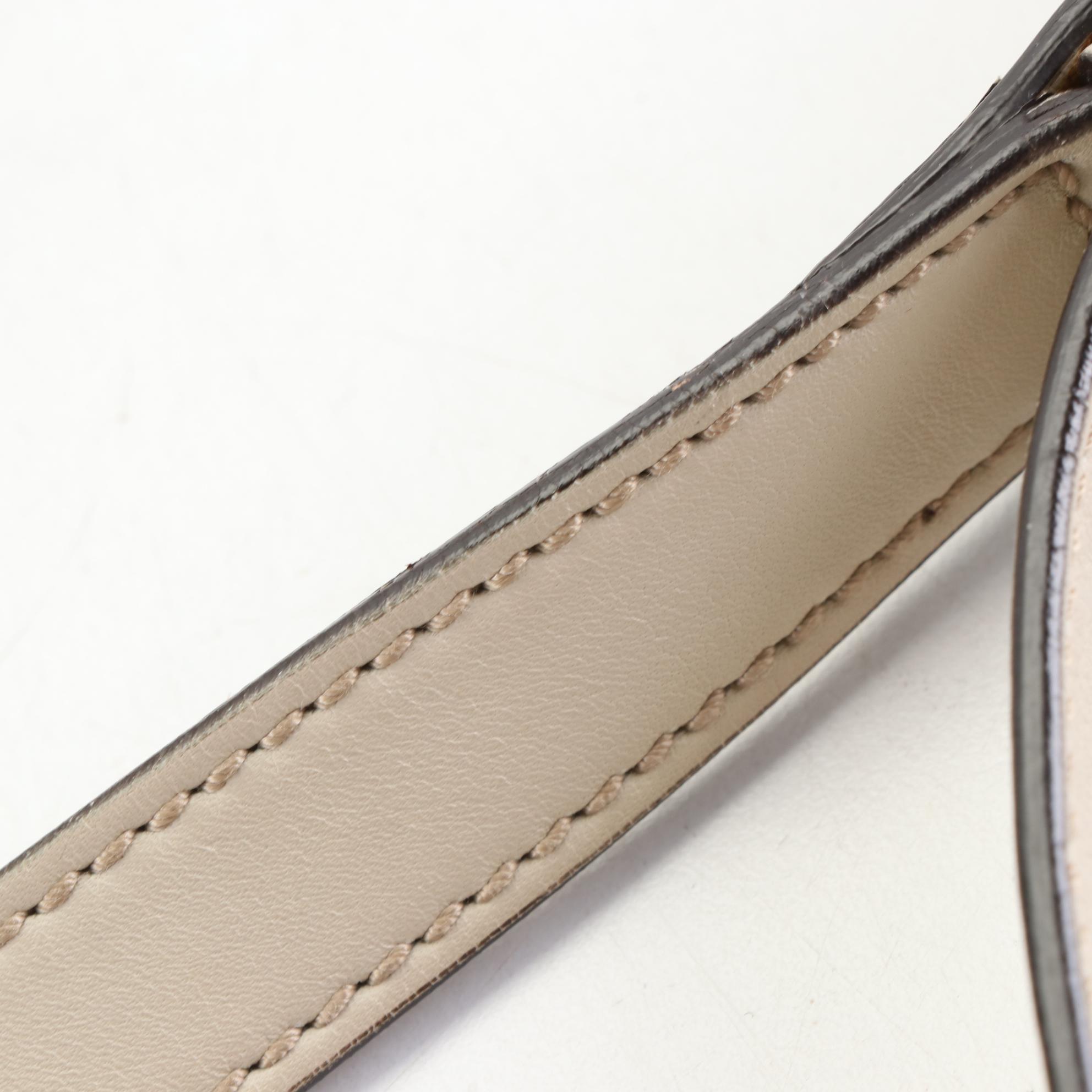 Gucci Abbey Shoulder Bag in GG Embossed and Smooth Leather