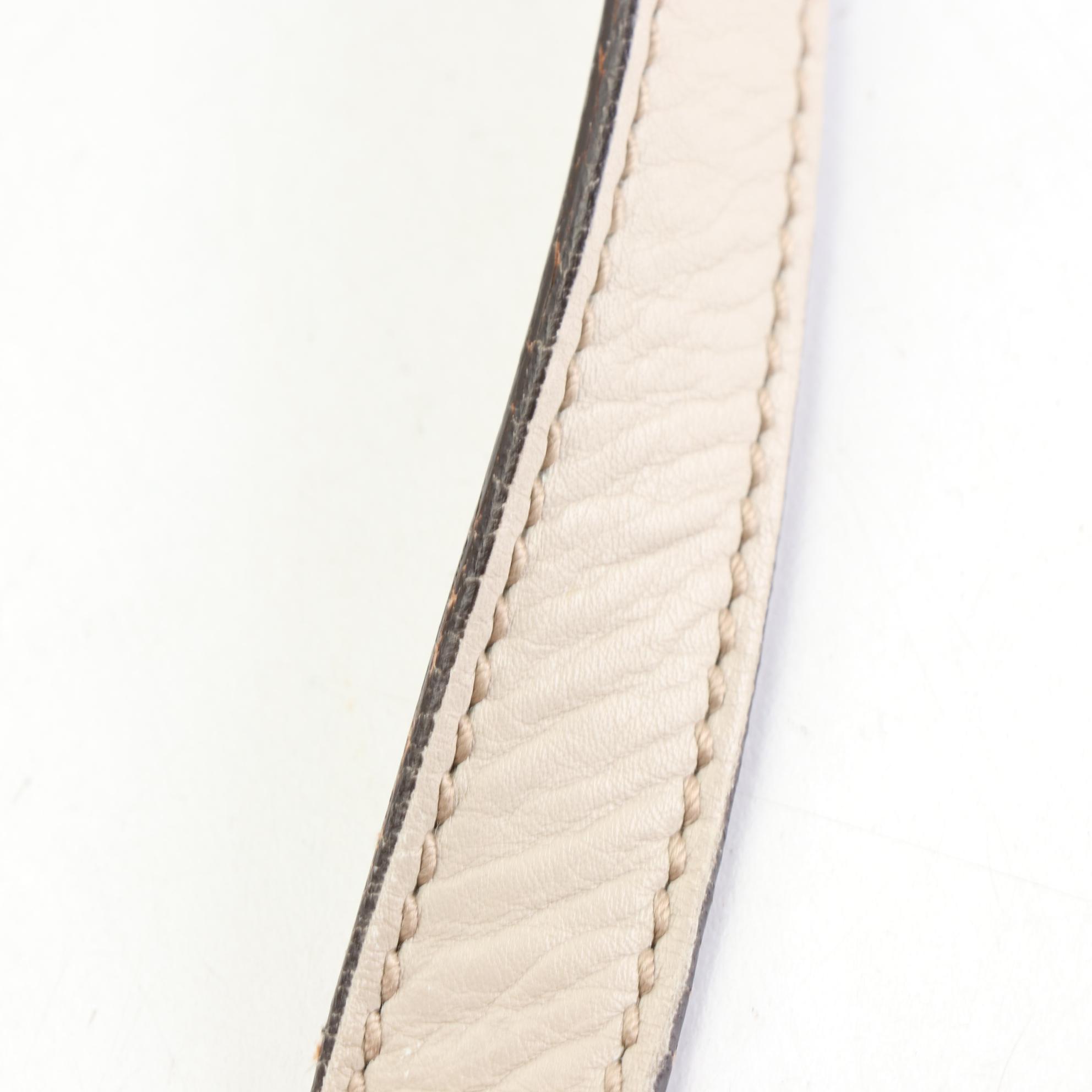 Gucci Abbey Shoulder Bag in GG Embossed and Smooth Leather