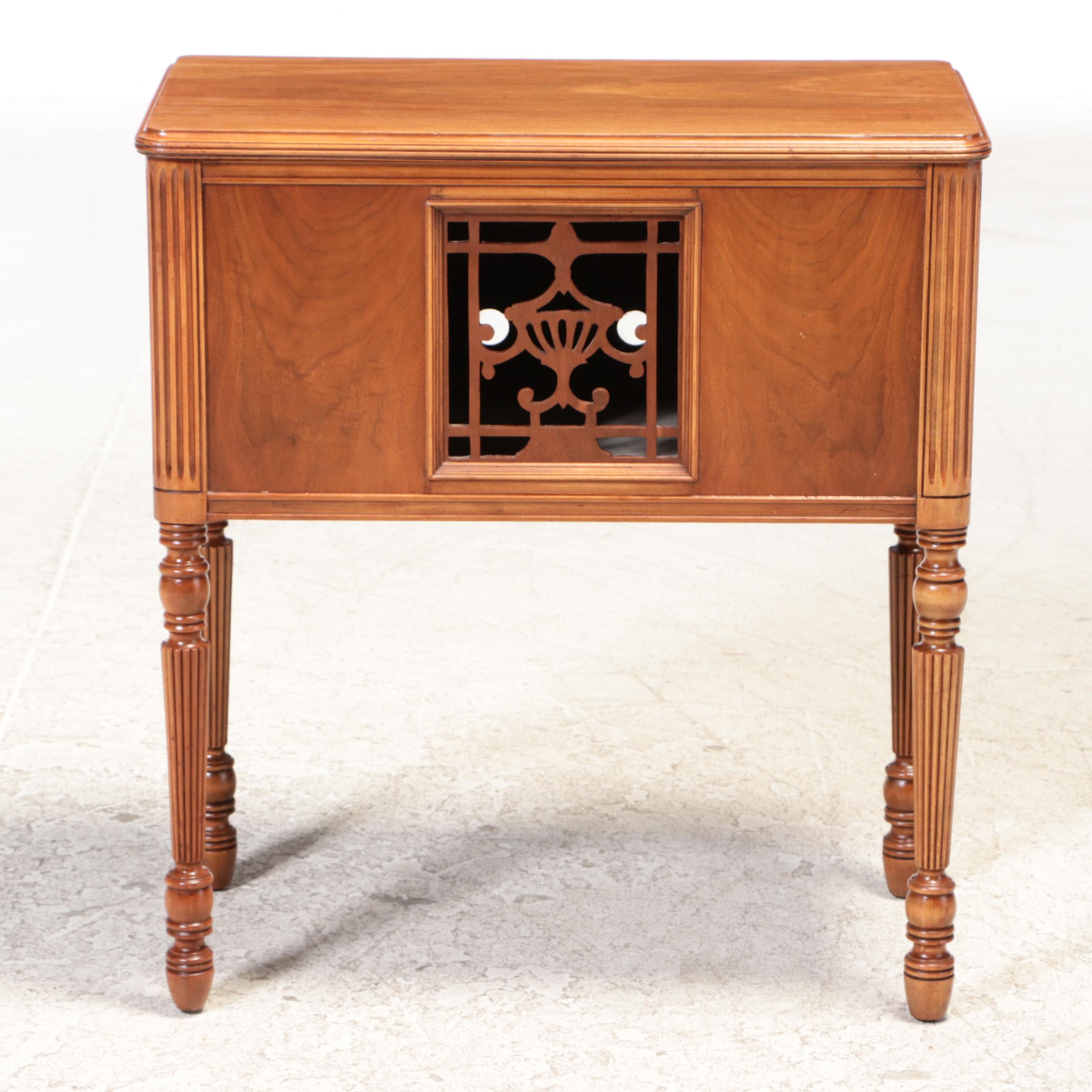 American Colonial Style Walnut Radio Cabinet, circa 1930