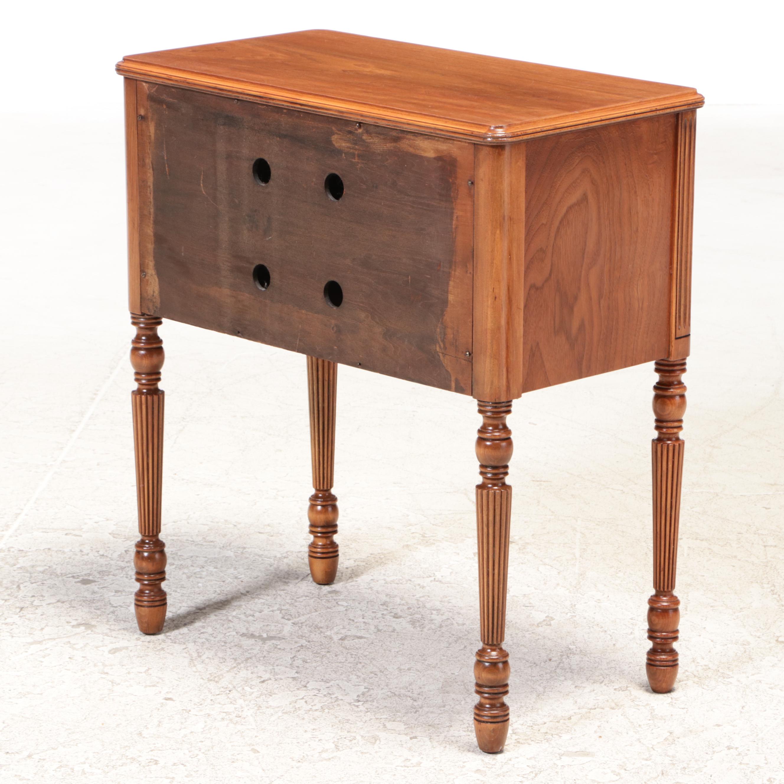 American Colonial Style Walnut Radio Cabinet, circa 1930