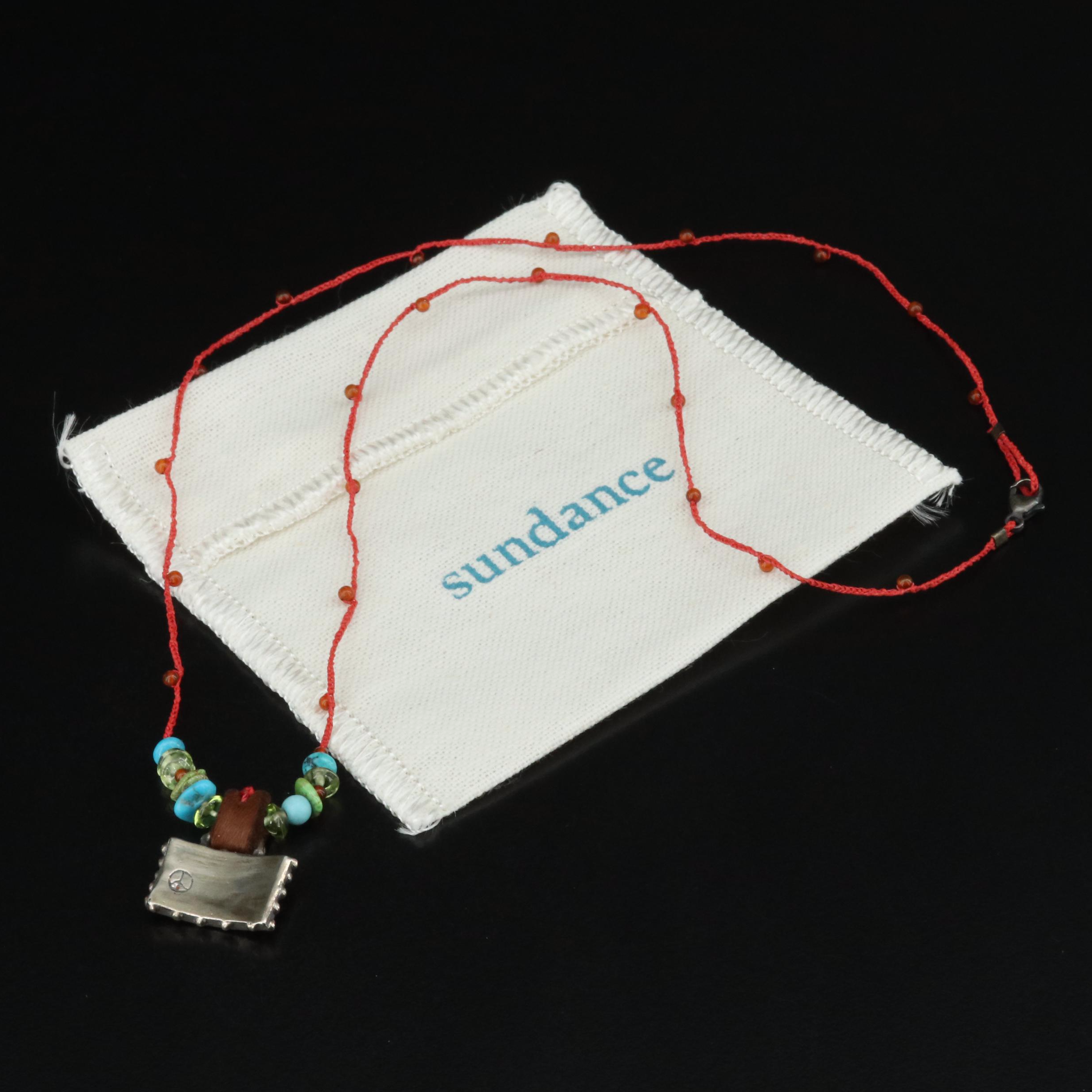 Jes Maharry for Sundance Sterling Gemstone Horse and Love Necklace