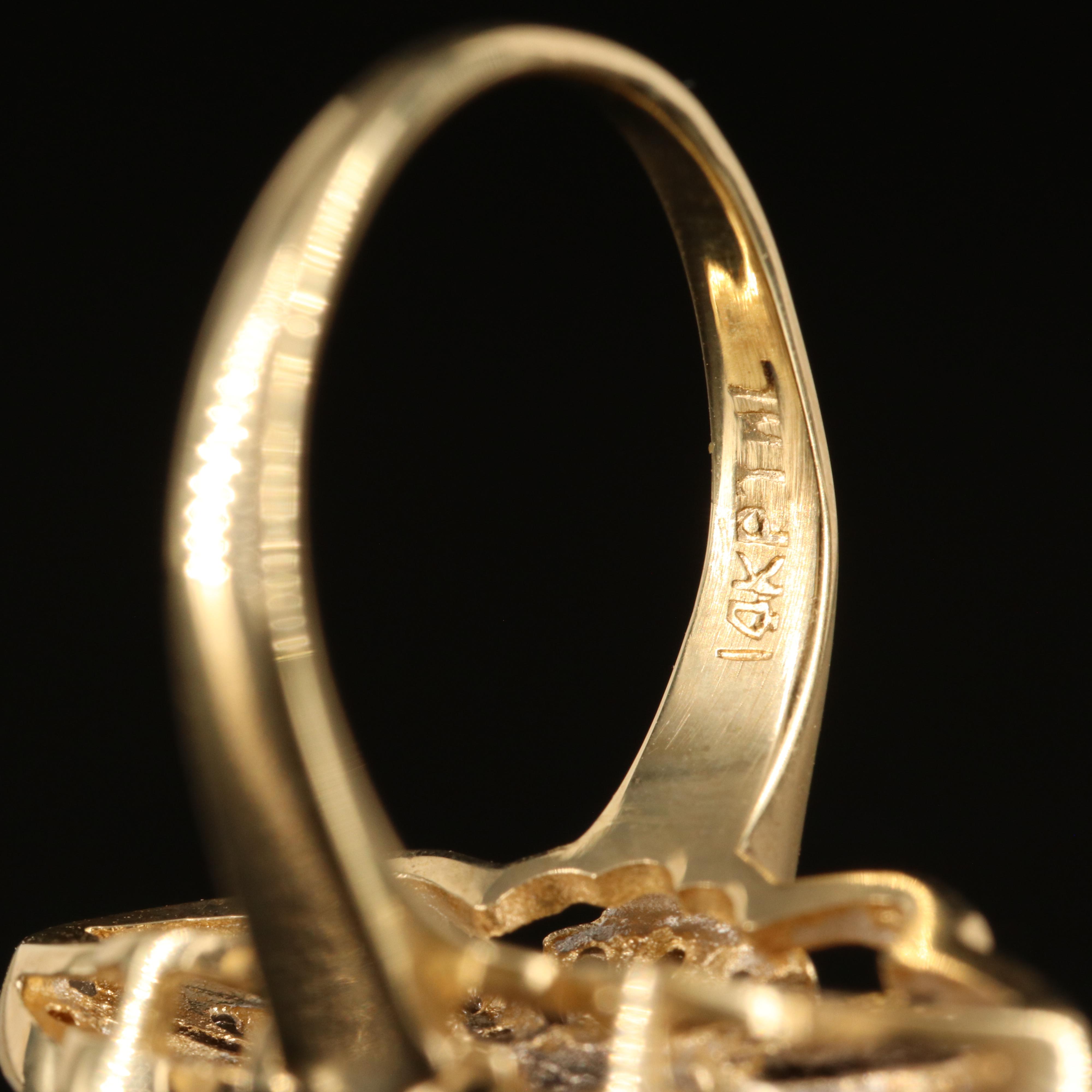 14K Sapphire and Diamond Ring