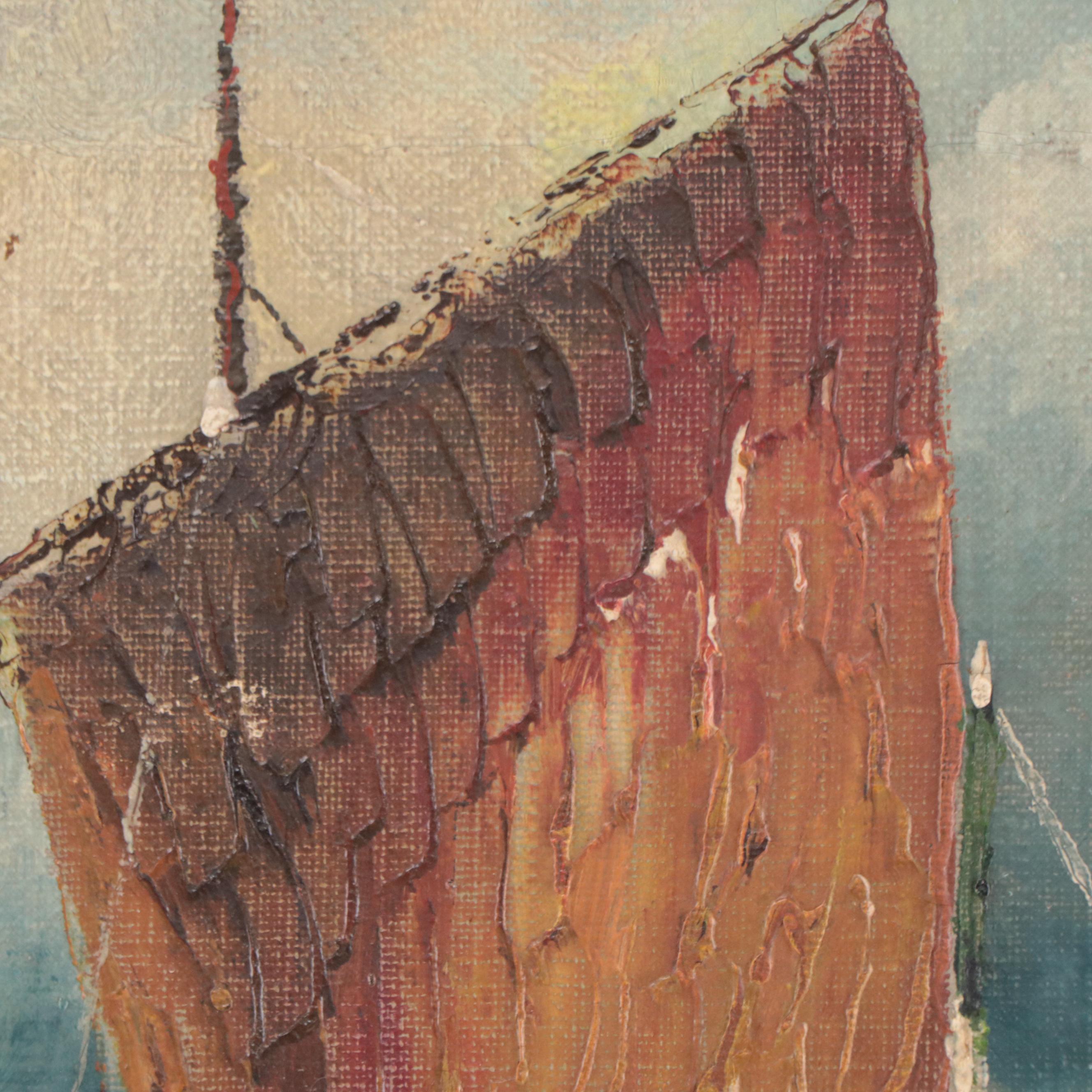 Gunderson Nautical Oil Painting