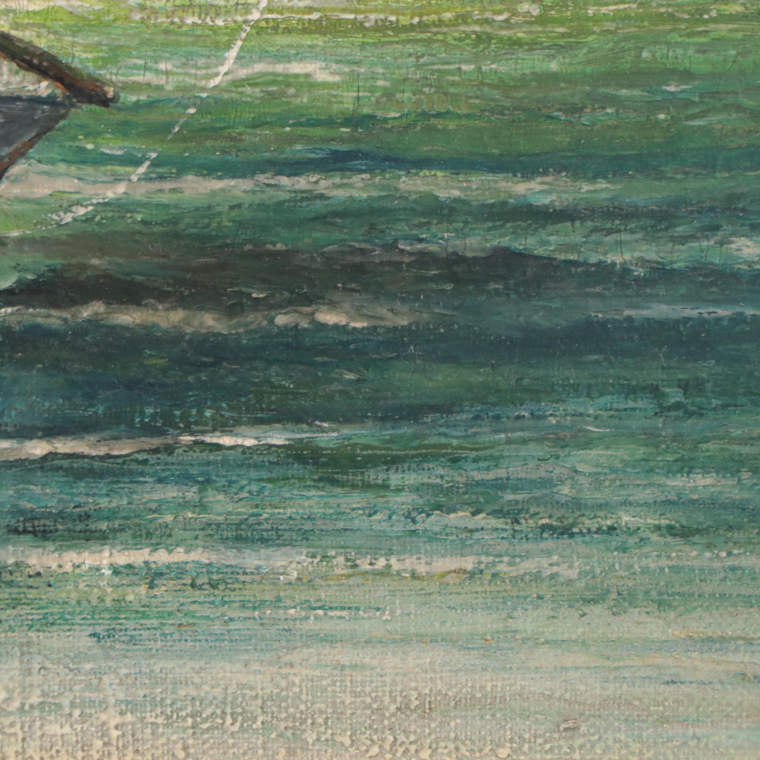 Gunderson Nautical Oil Painting