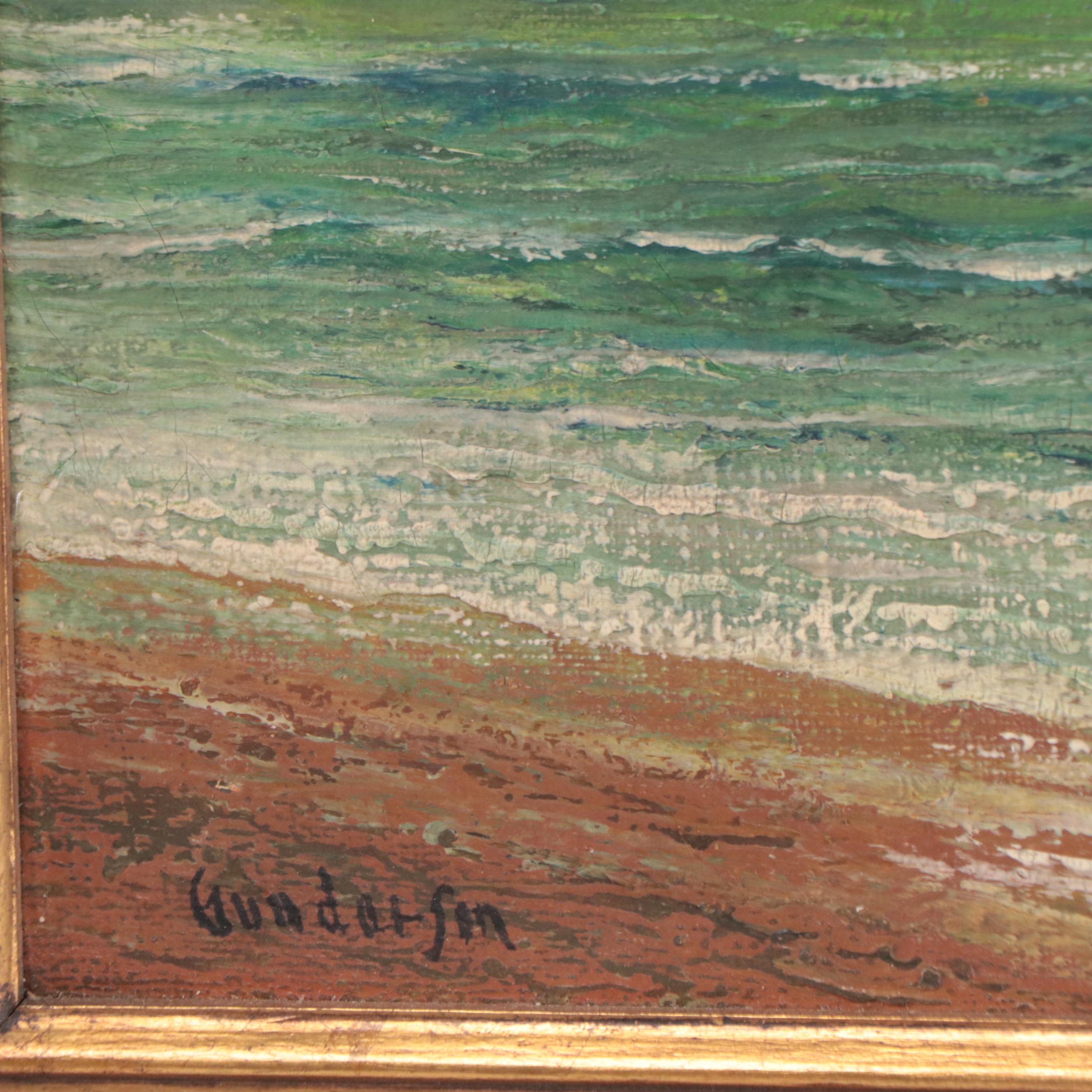 Gunderson Nautical Oil Painting