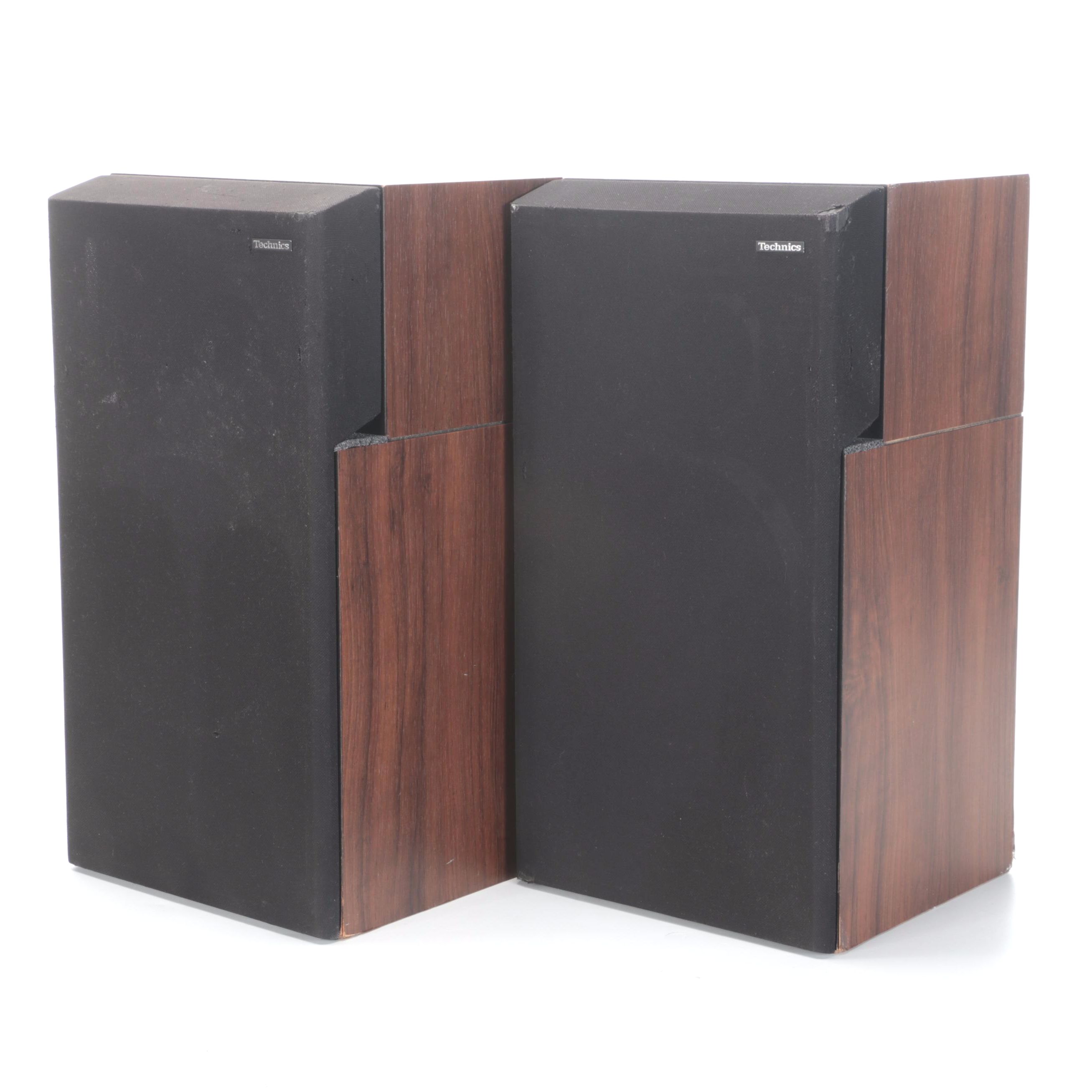 Pair of Technics Linear Phase Rosewood Veneer Loudspeakers