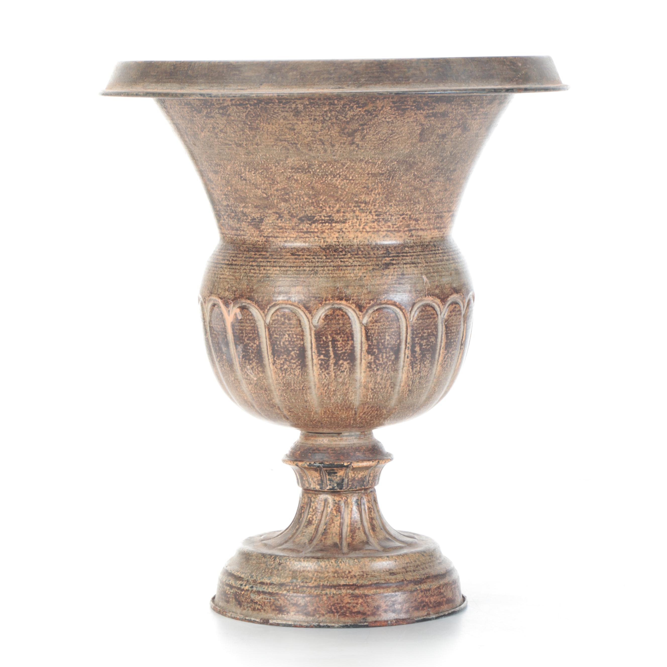 Kingsbury Home Accent Pillows with Candelabra and Urn Form Vase