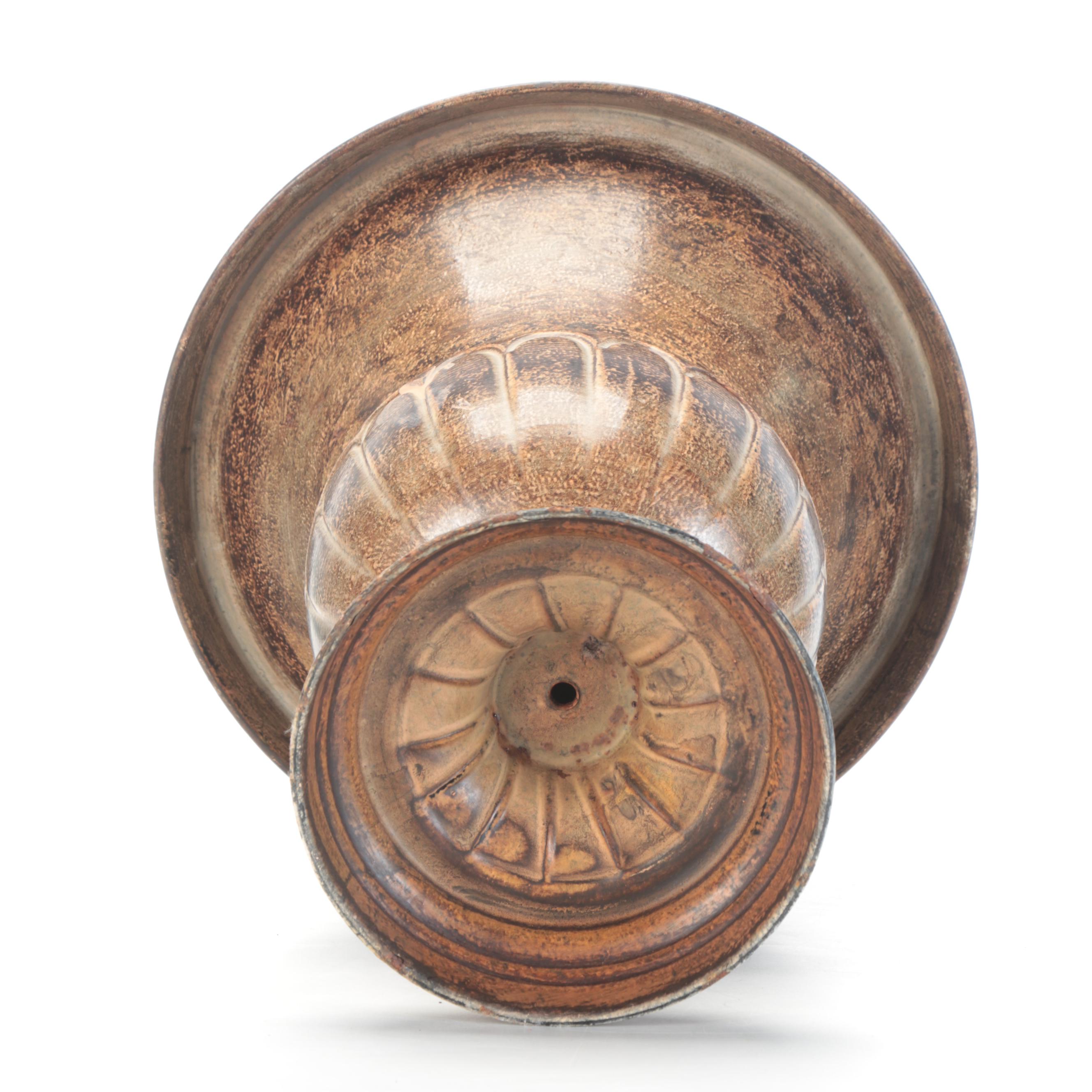 Kingsbury Home Accent Pillows with Candelabra and Urn Form Vase