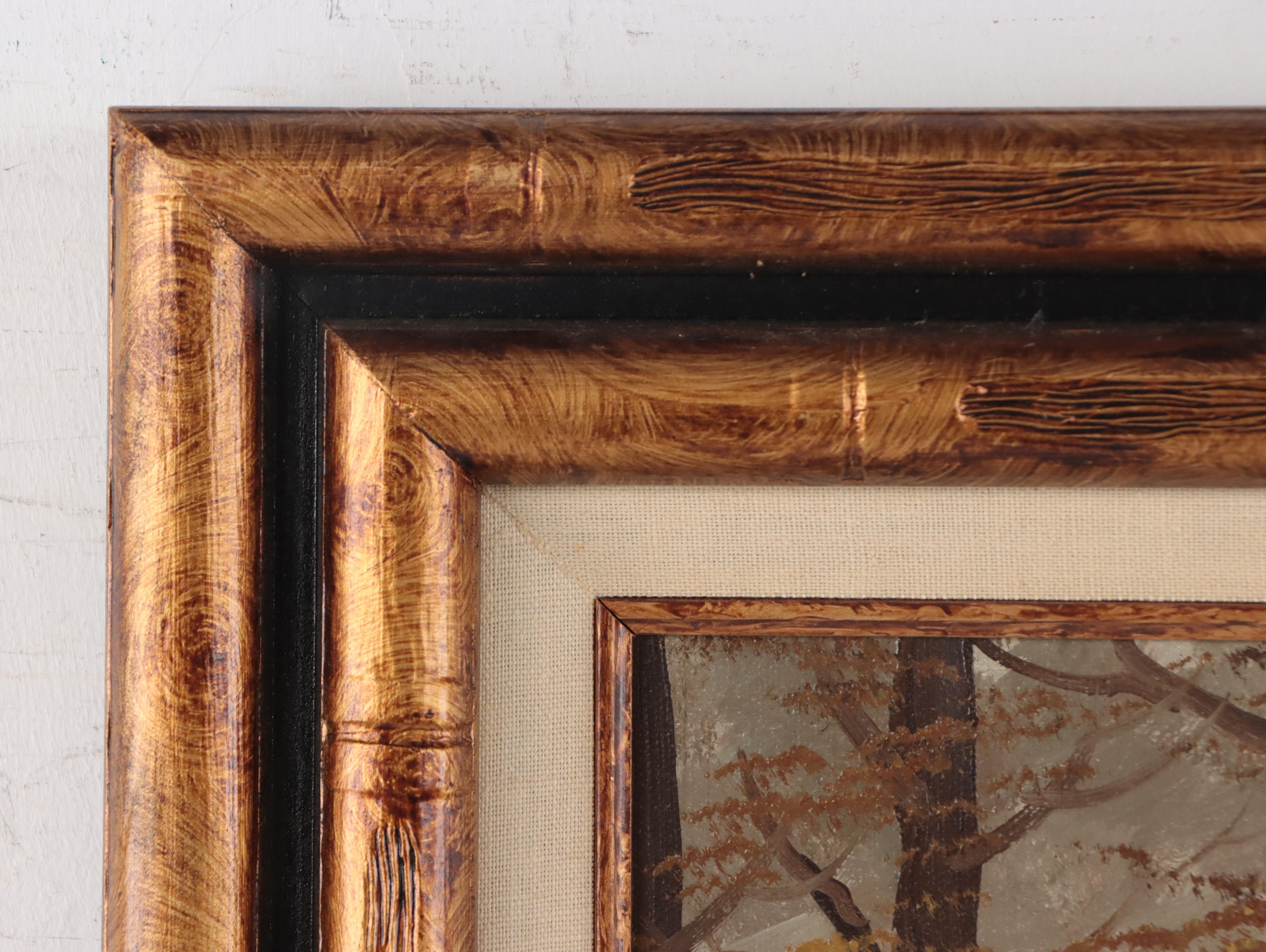 Oil Painting of Alpine Landscape