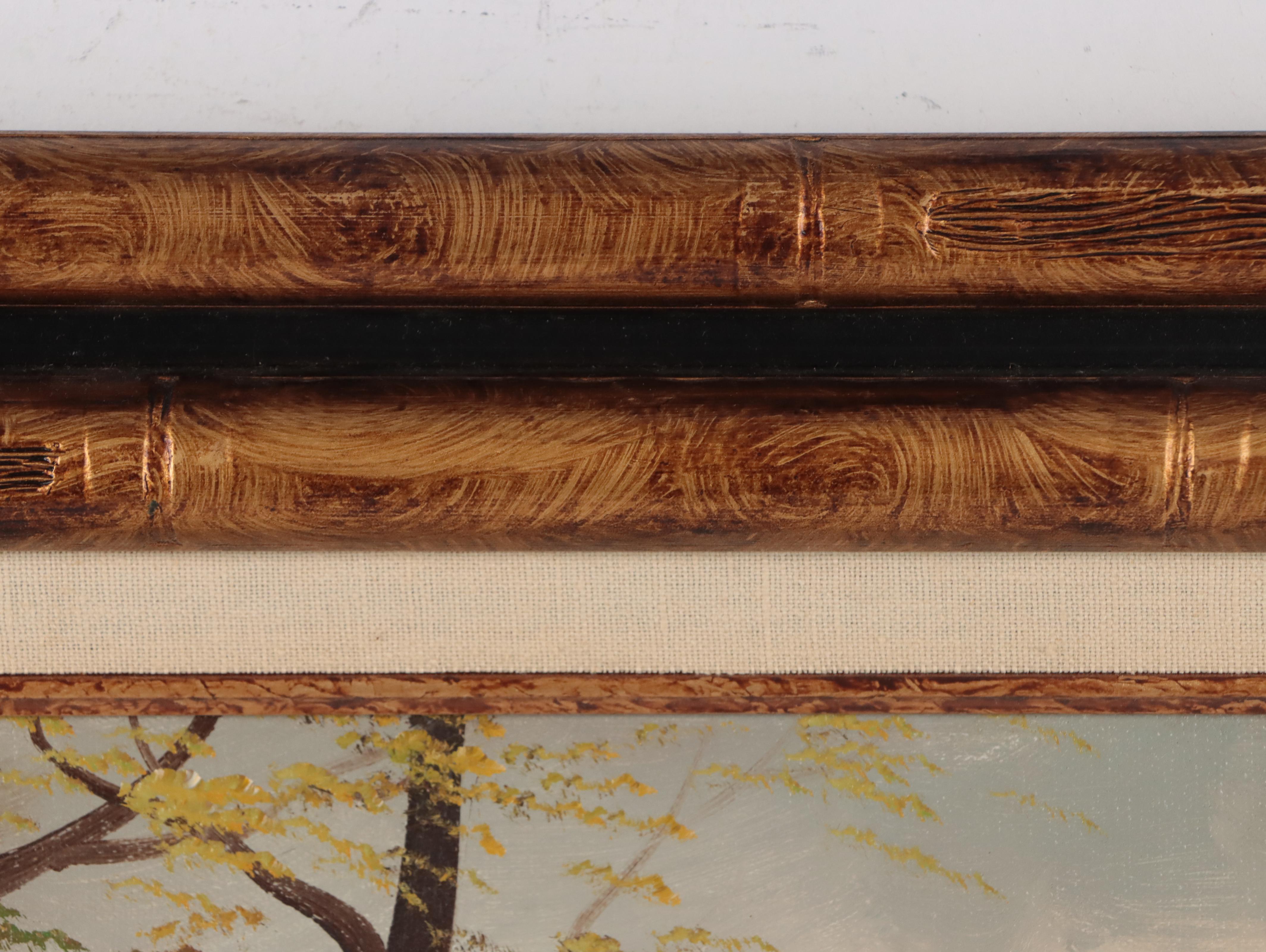 Oil Painting of Alpine Landscape