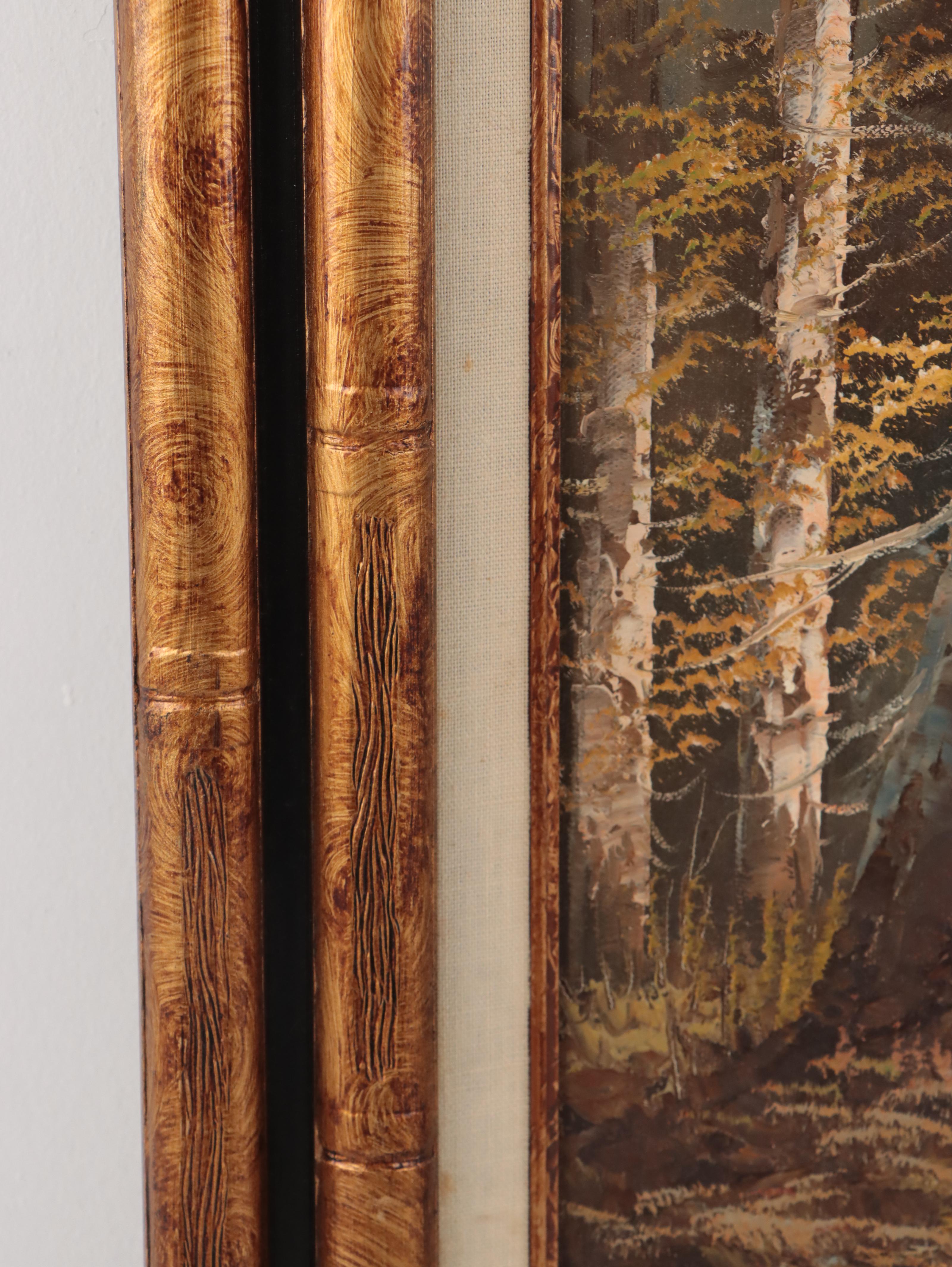 Oil Painting of Alpine Landscape