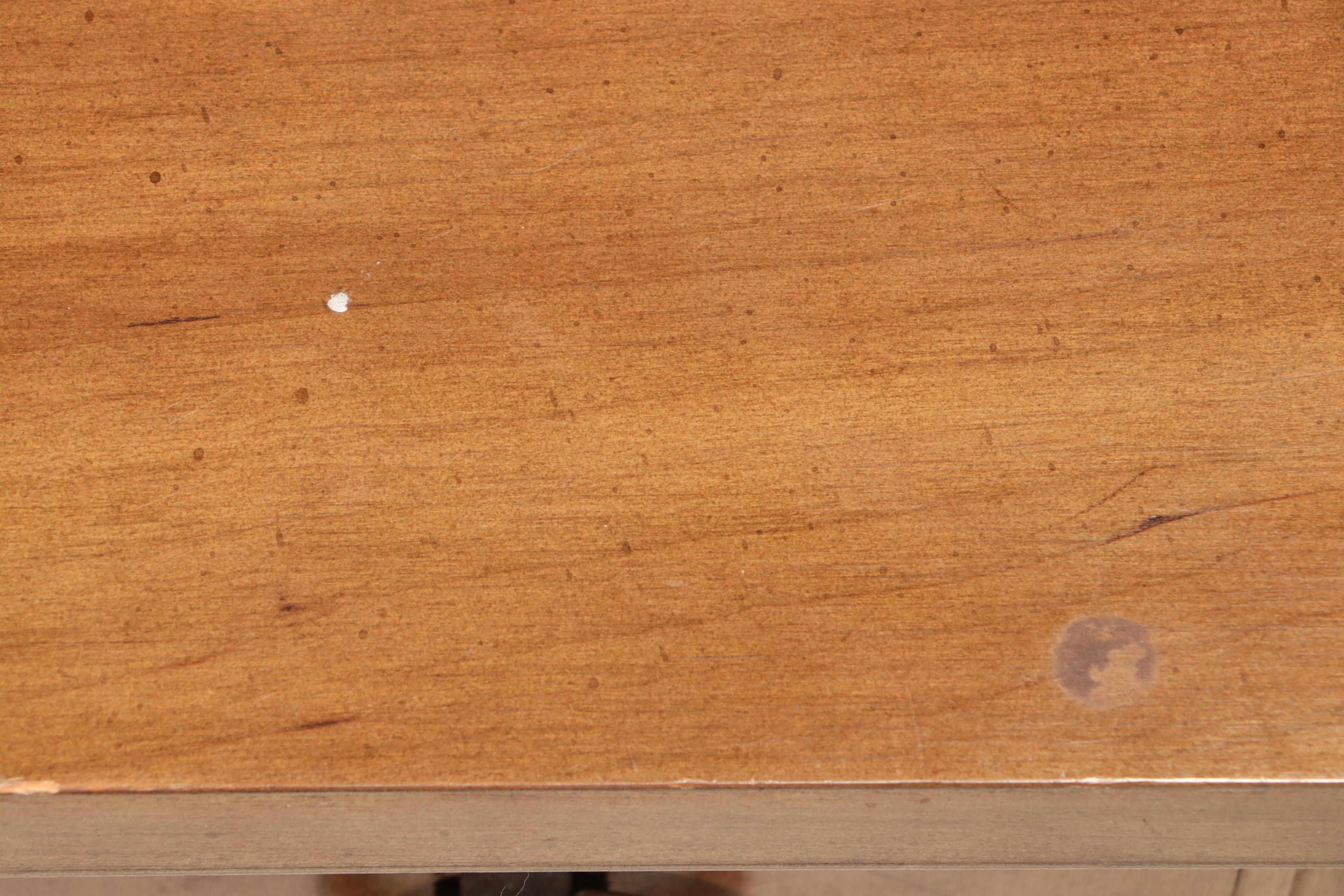 Drexel "Lorenzo" Cherrywood and Maple Side Table. Mid-20th Century