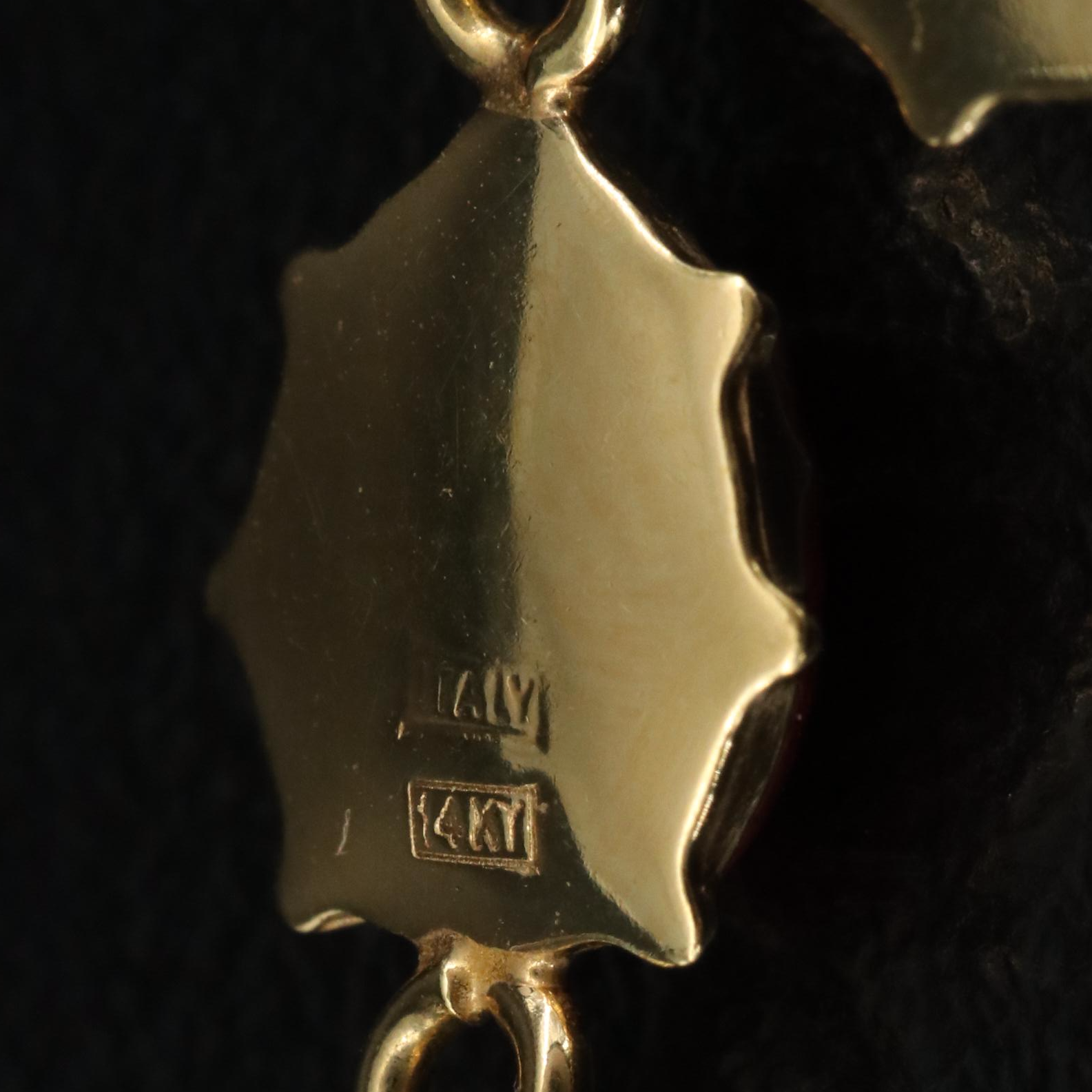 14K Enamel Ladybug Bracelet