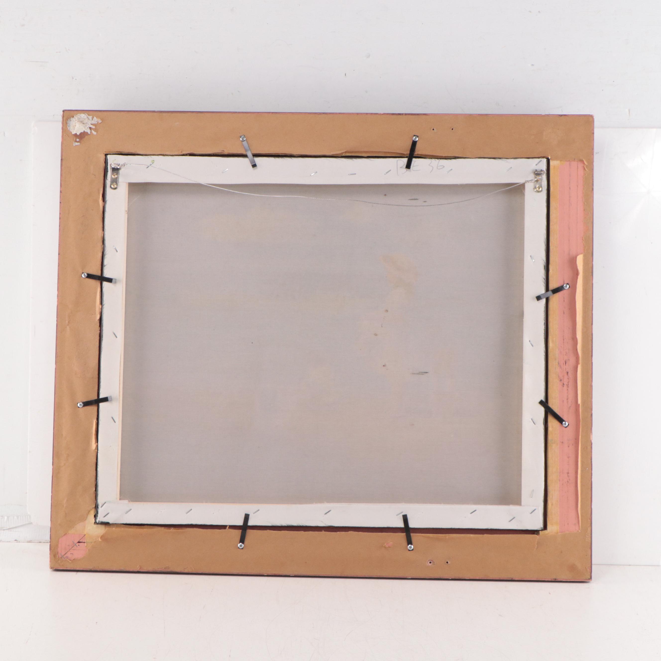 Impressionist Style Oil Painting of Beach Scene