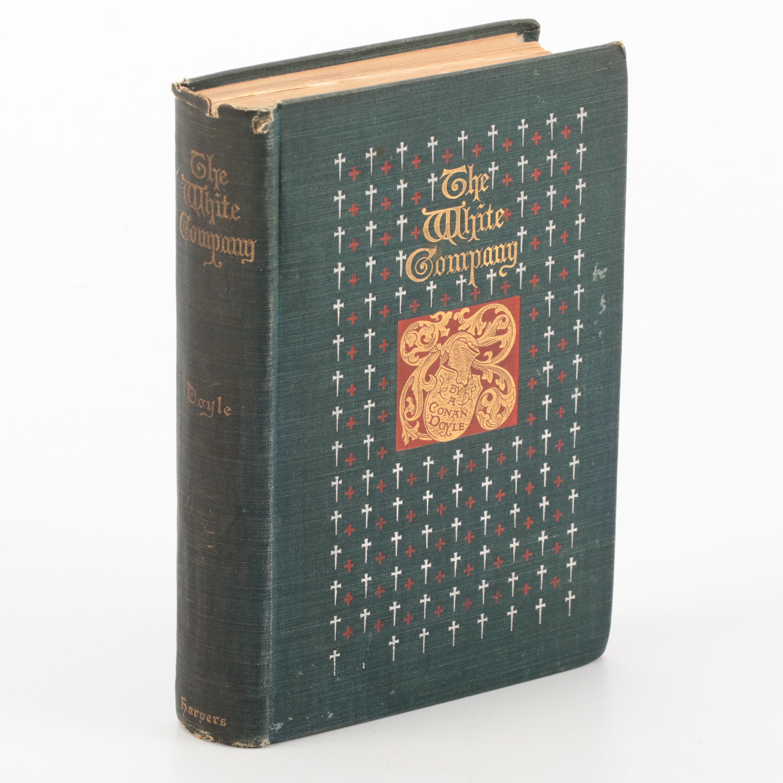 Illustrated "The White Company" by Arthur Conan Doyle, 1895