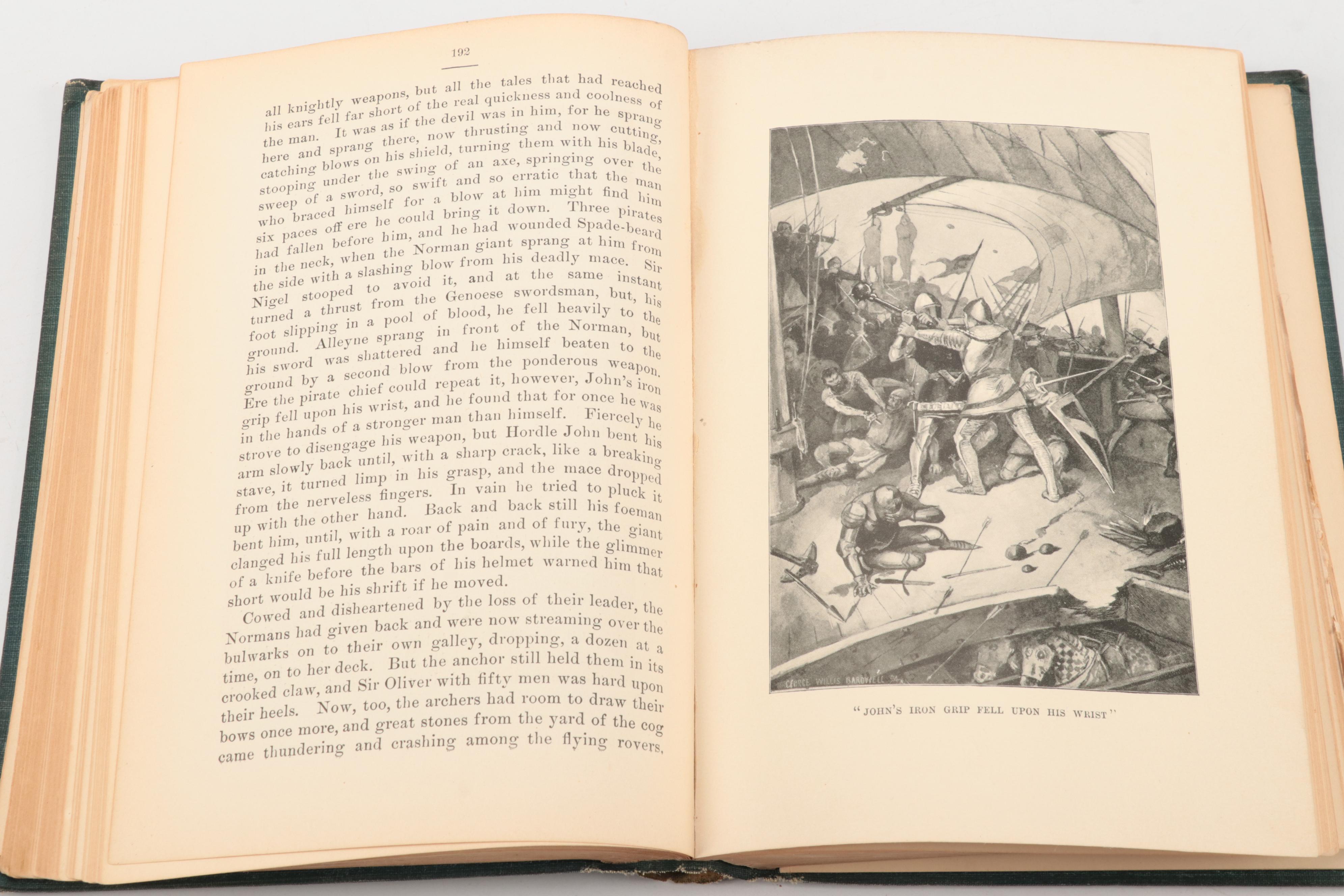 Illustrated "The White Company" by Arthur Conan Doyle, 1895