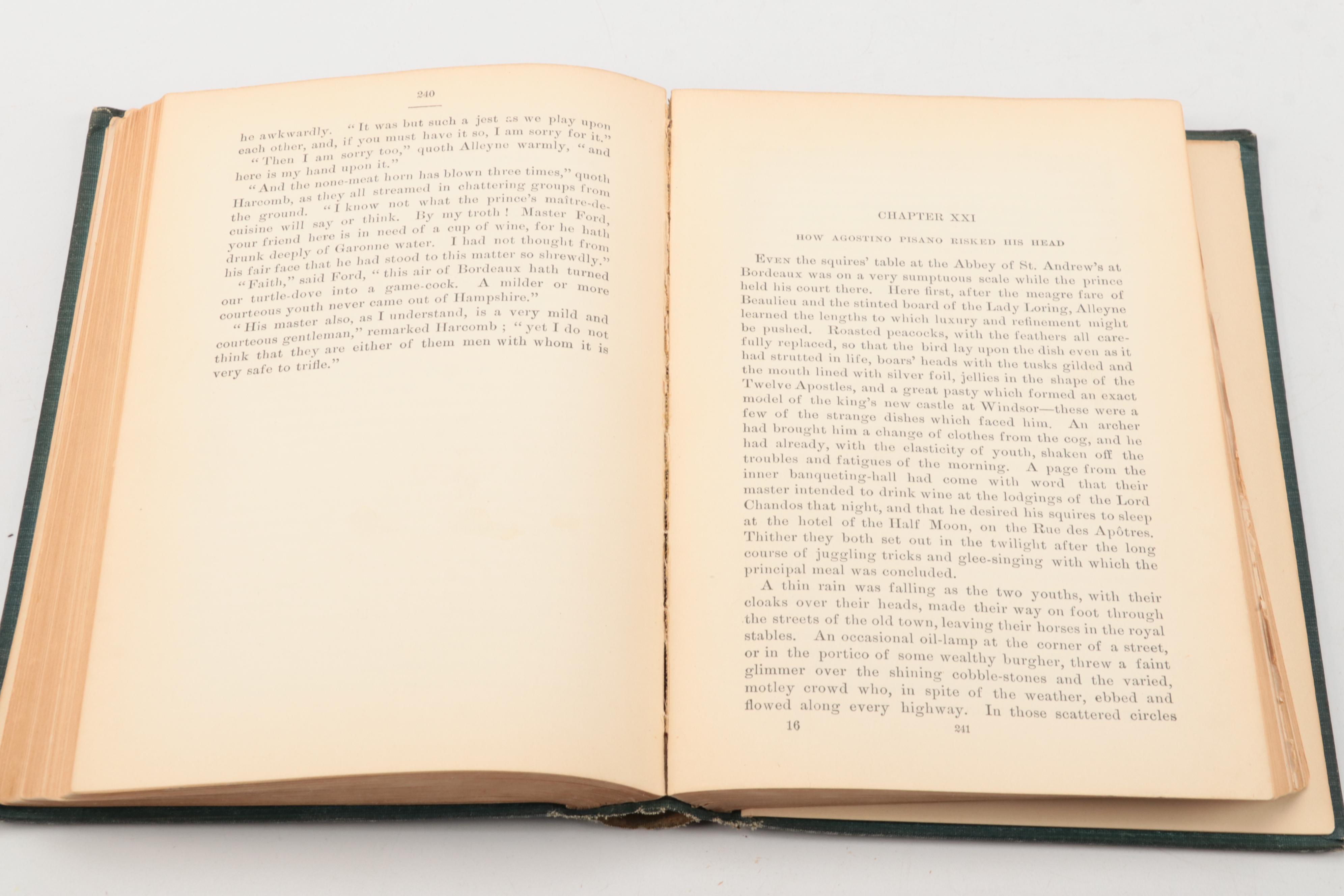 Illustrated "The White Company" by Arthur Conan Doyle, 1895