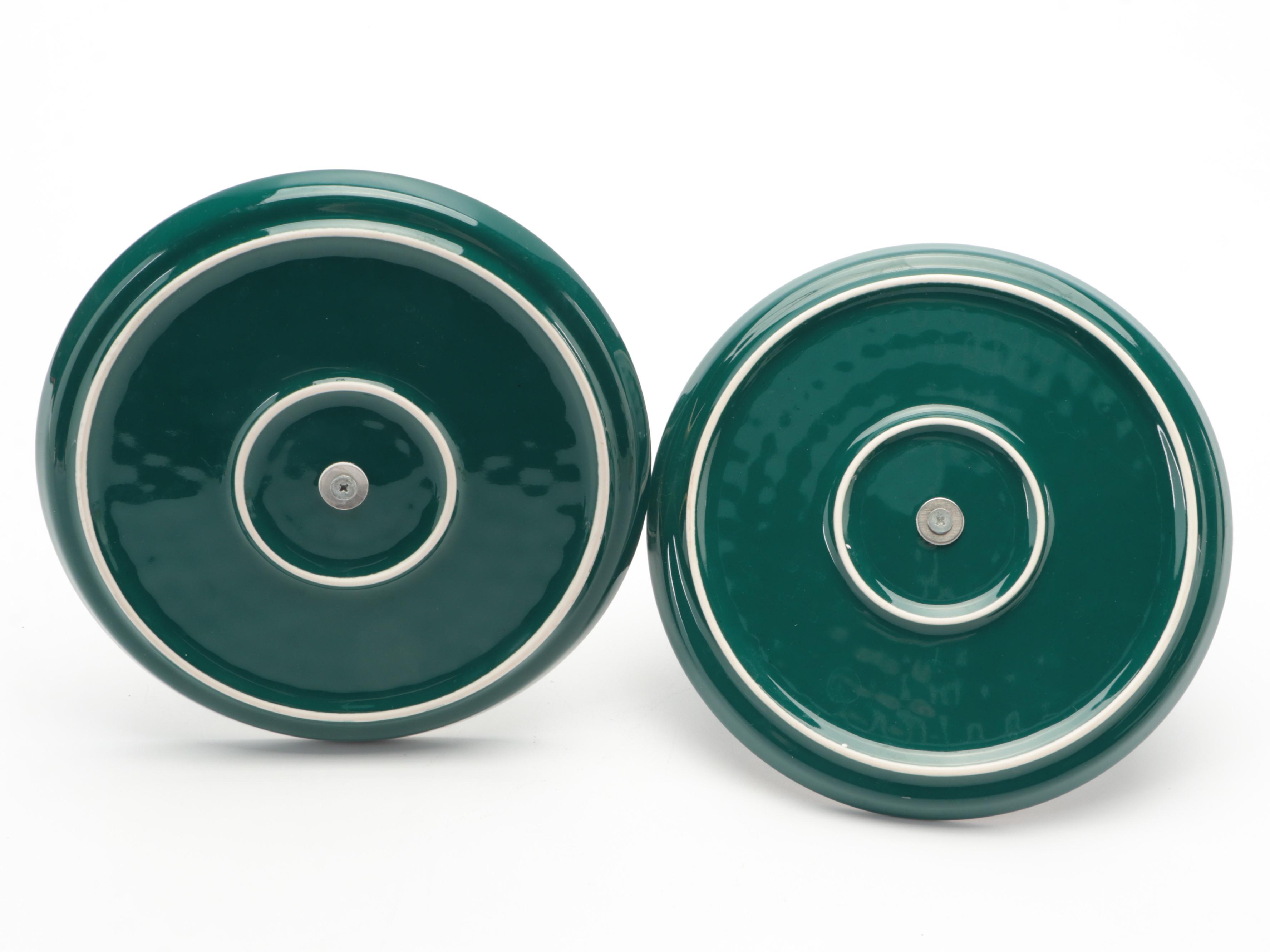 Glass Charger with Ceramic Tidbit Trays