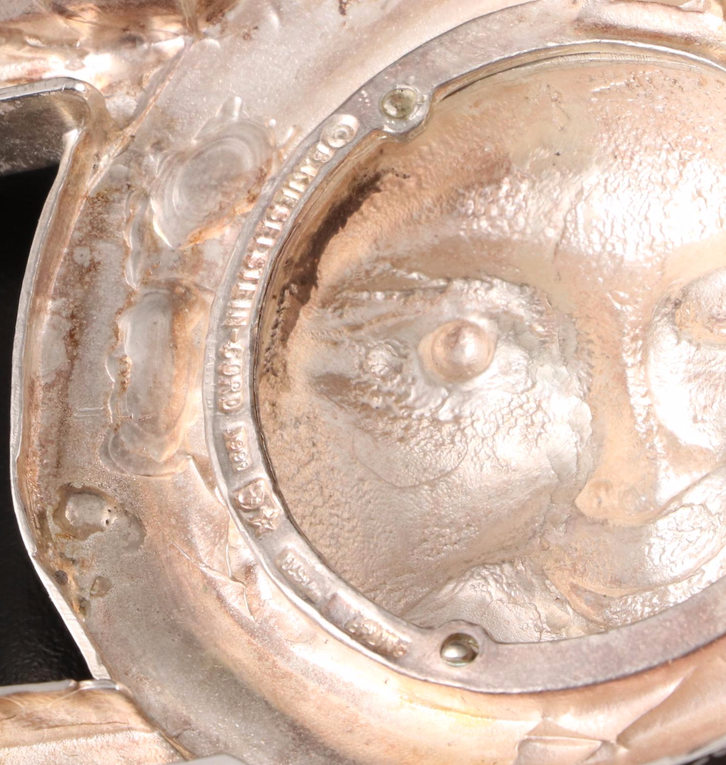 Barry Kieselstein-Cord Sterling Silver Winking Sun Belt Buckle