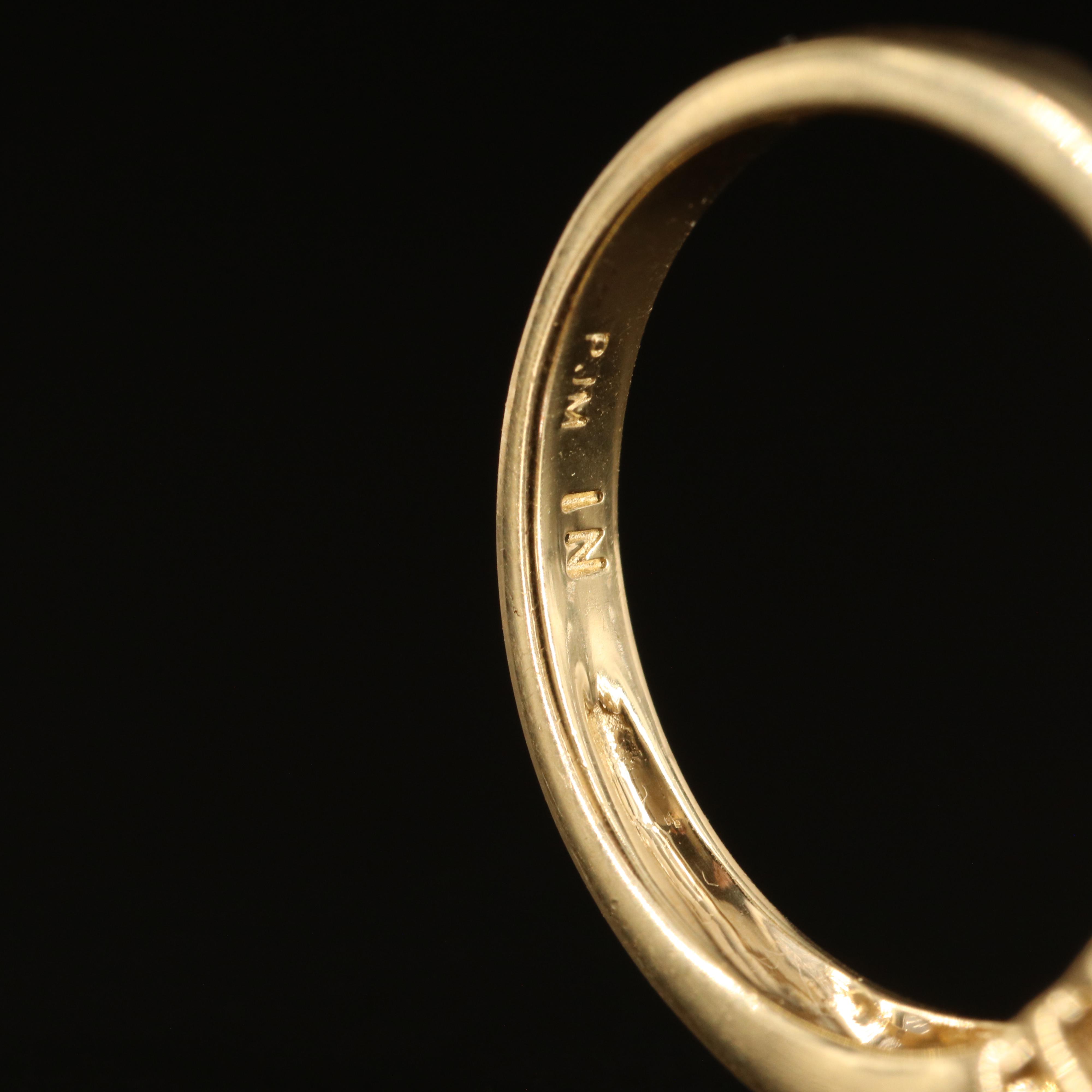 14K Tanzanite, Pink Tourmaline and Diamond Ring